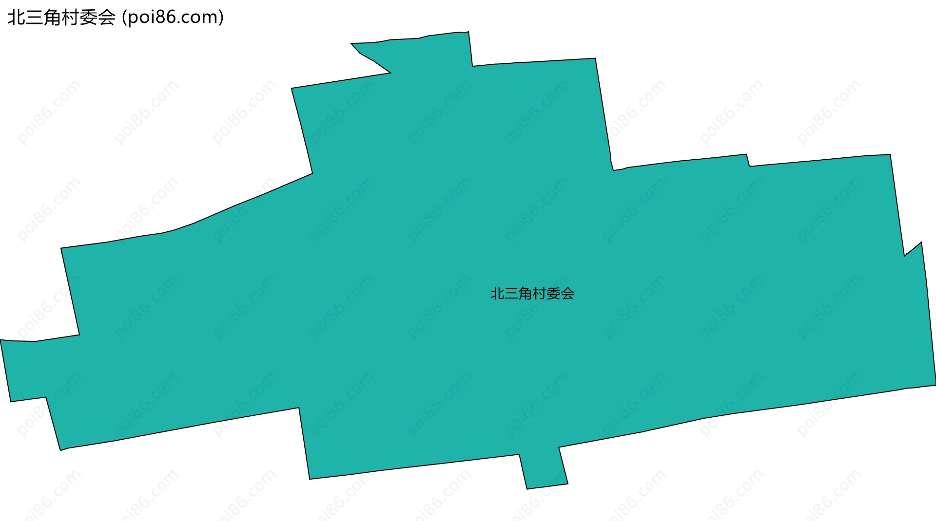 北三角村委会边界地图
