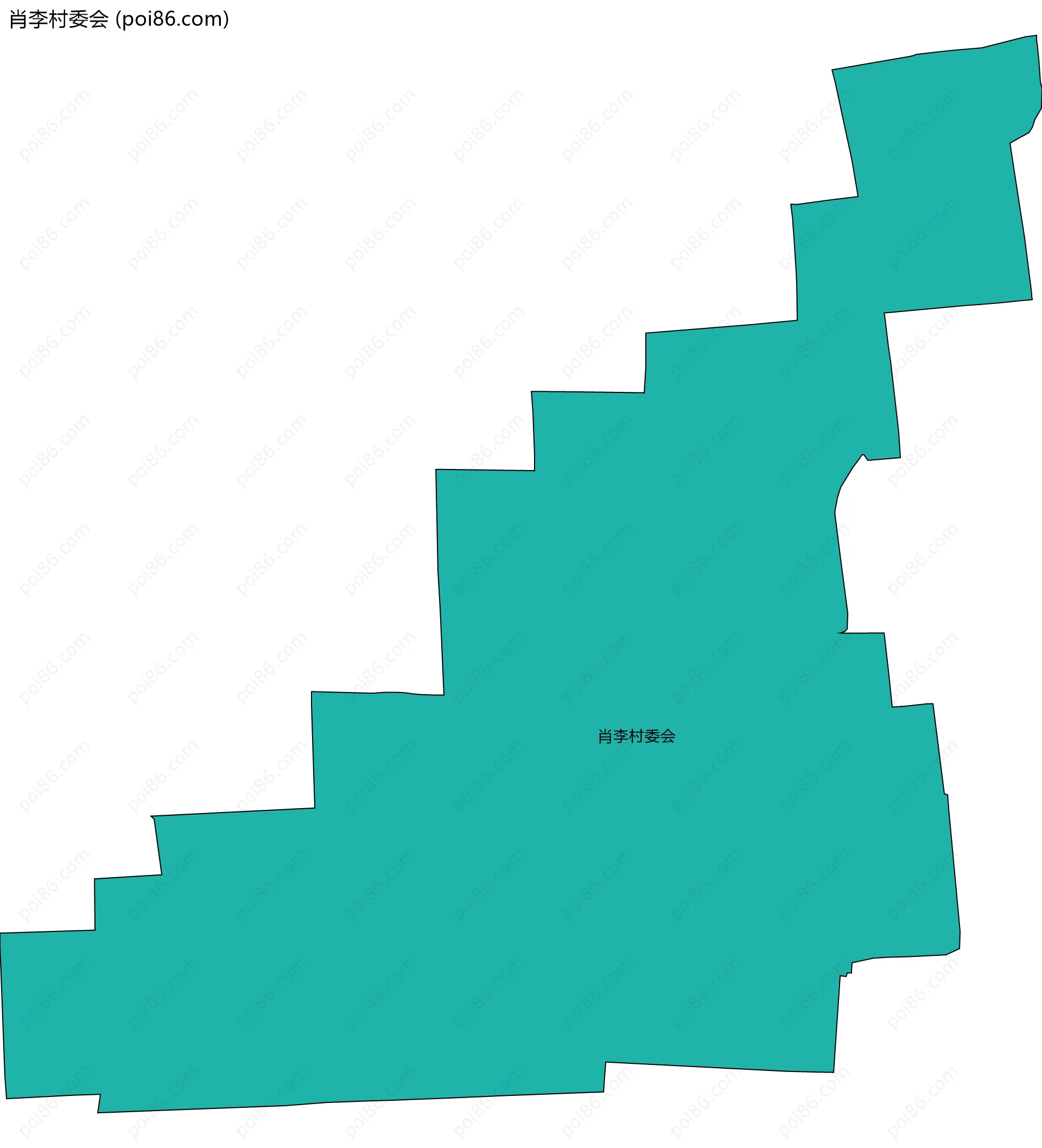 肖李村委会边界地图