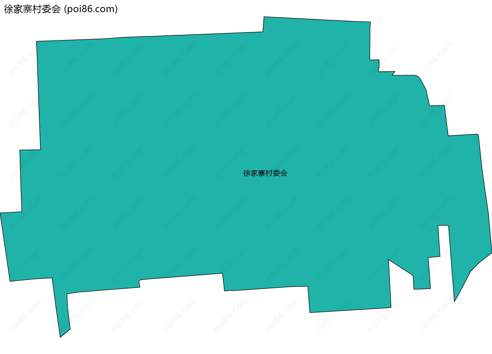 徐家寨村委会边界地图