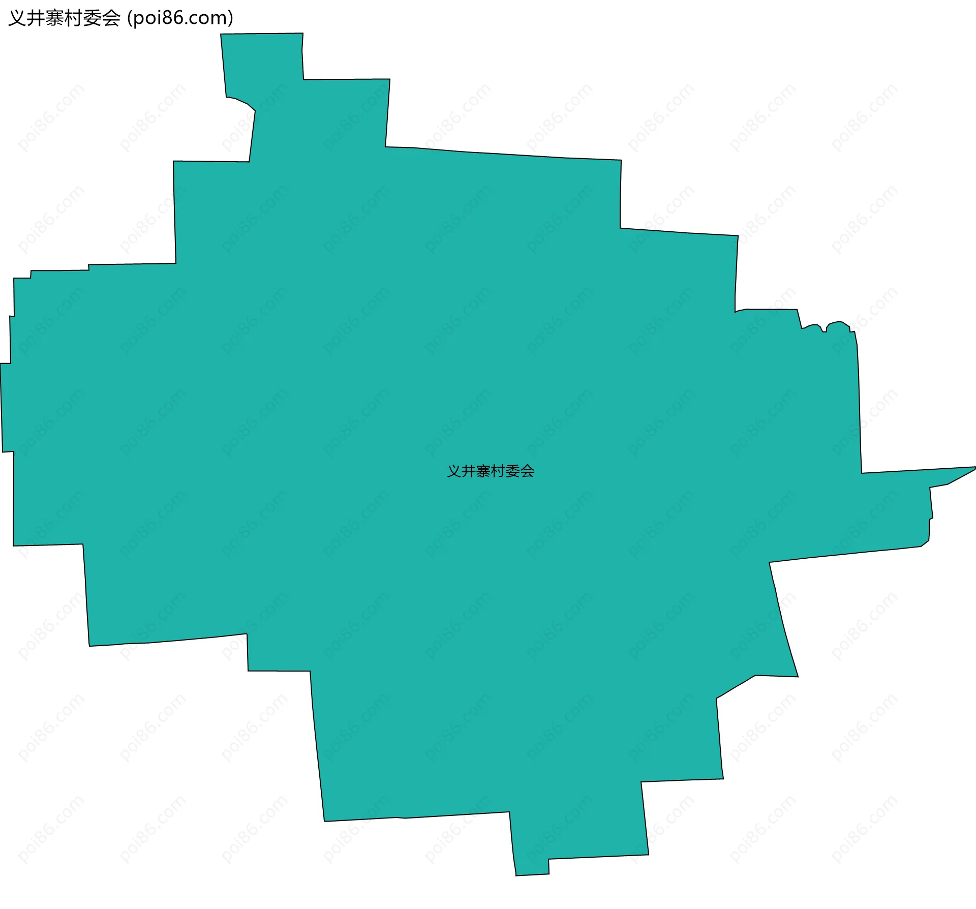 义井寨村委会边界地图