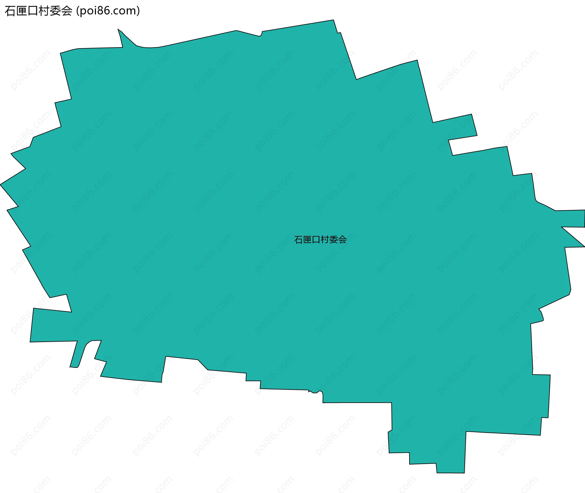 石匣口村委会边界地图