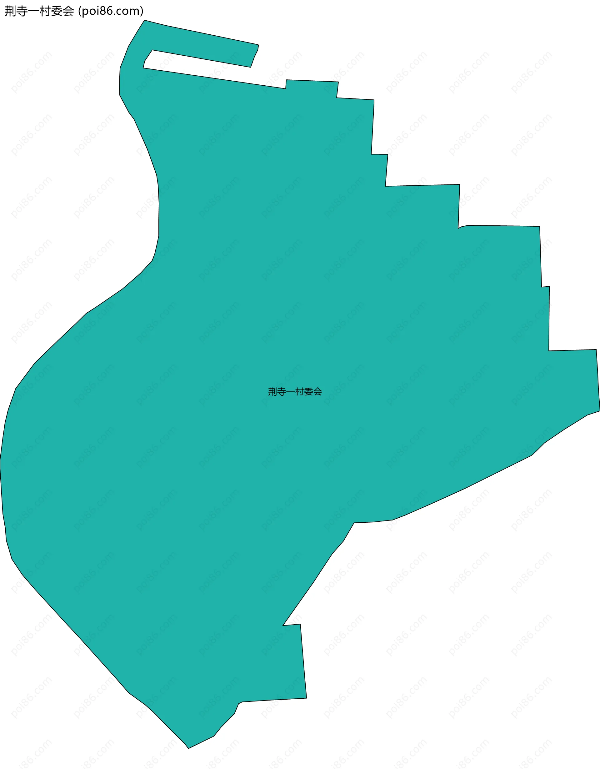 荆寺一村委会边界地图