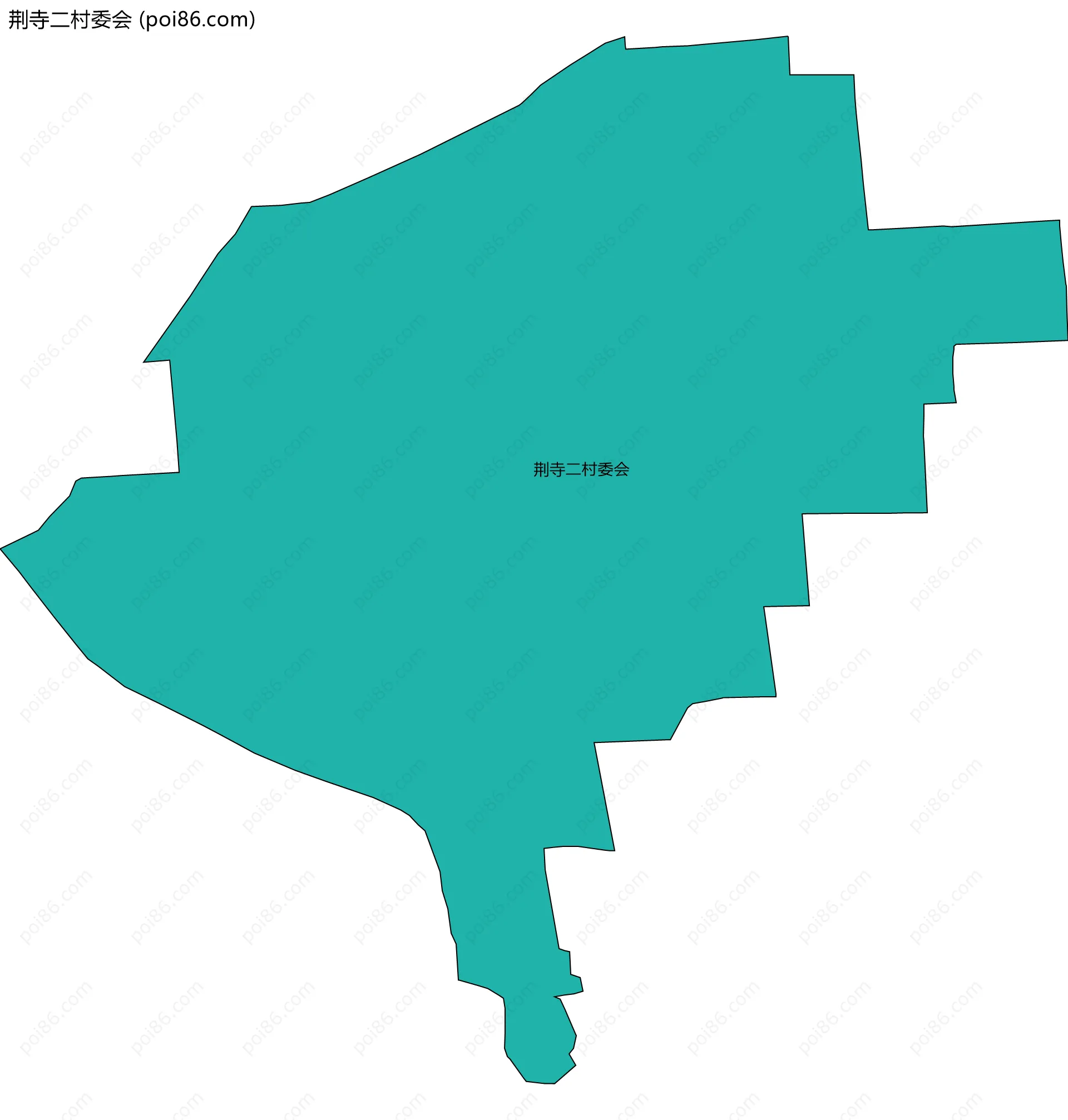 荆寺二村委会边界地图