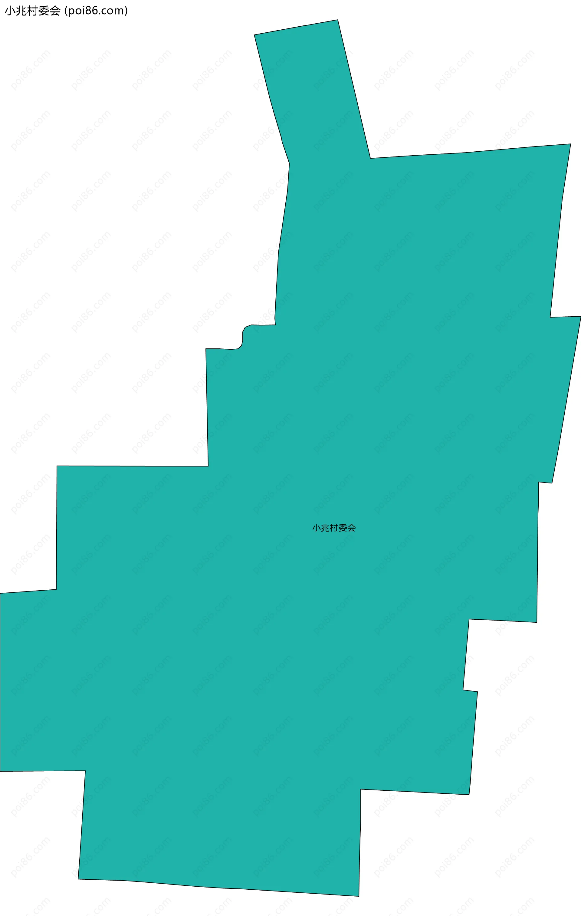 小兆村委会边界地图