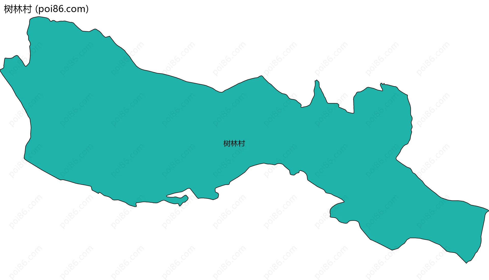 树林村边界地图
