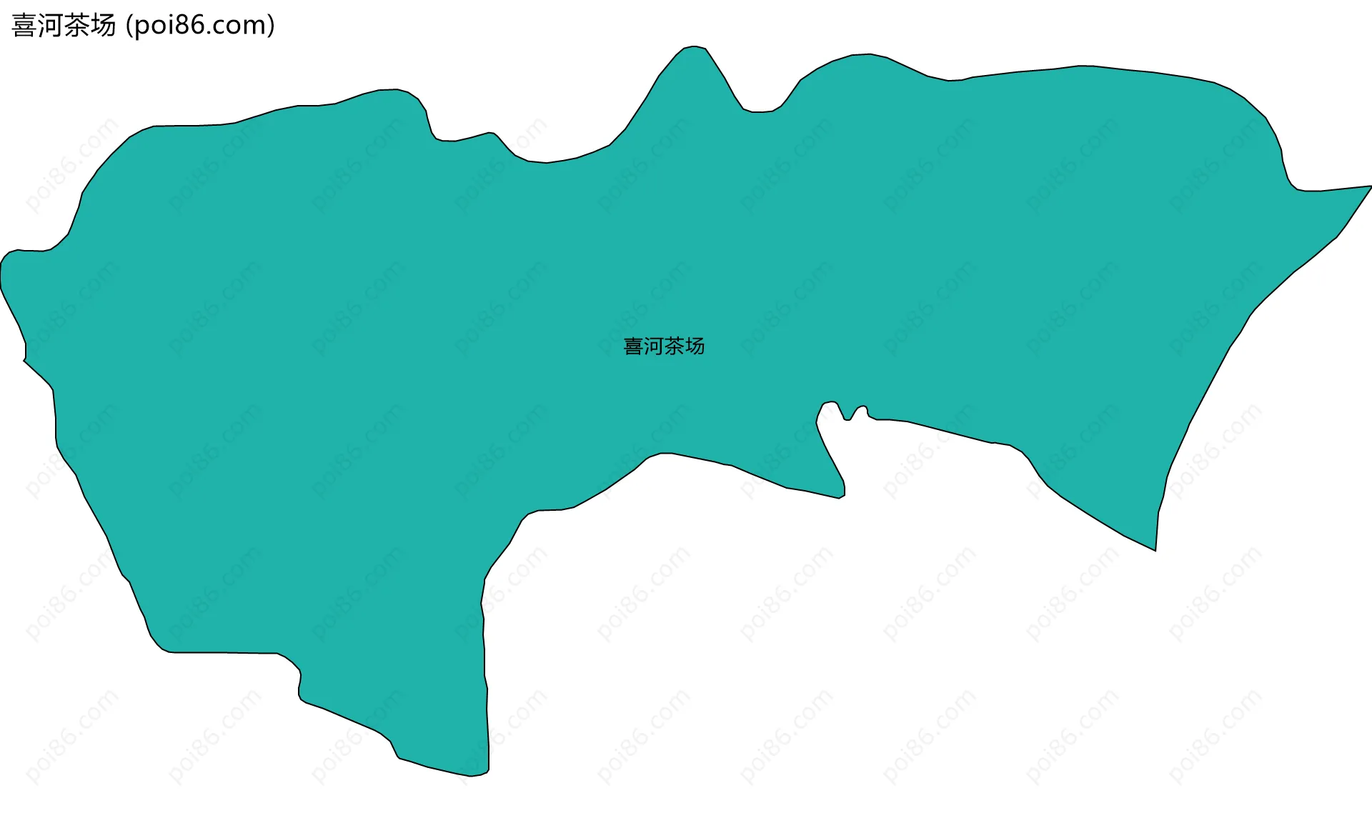 喜河茶场边界地图