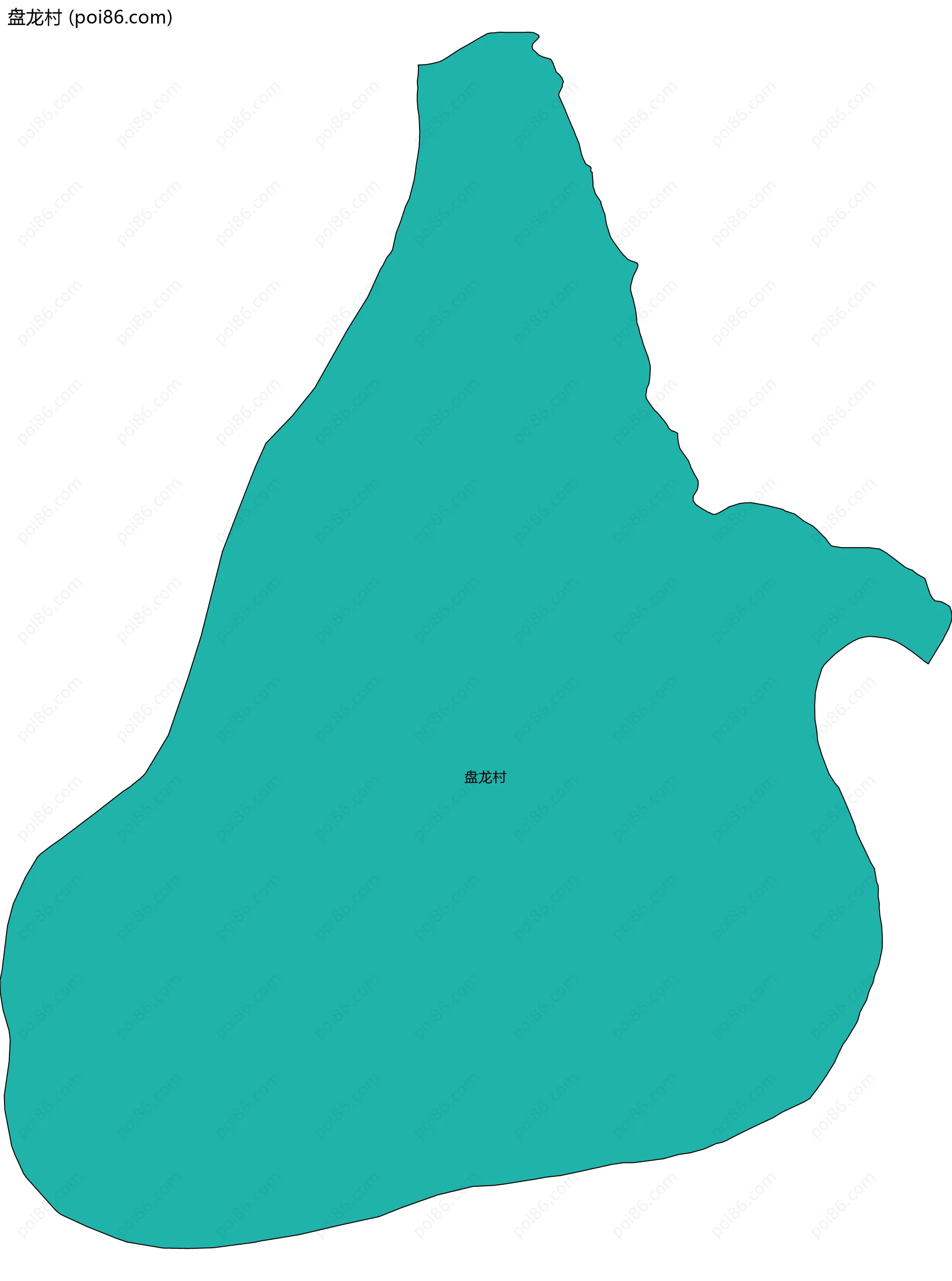 盘龙村边界地图