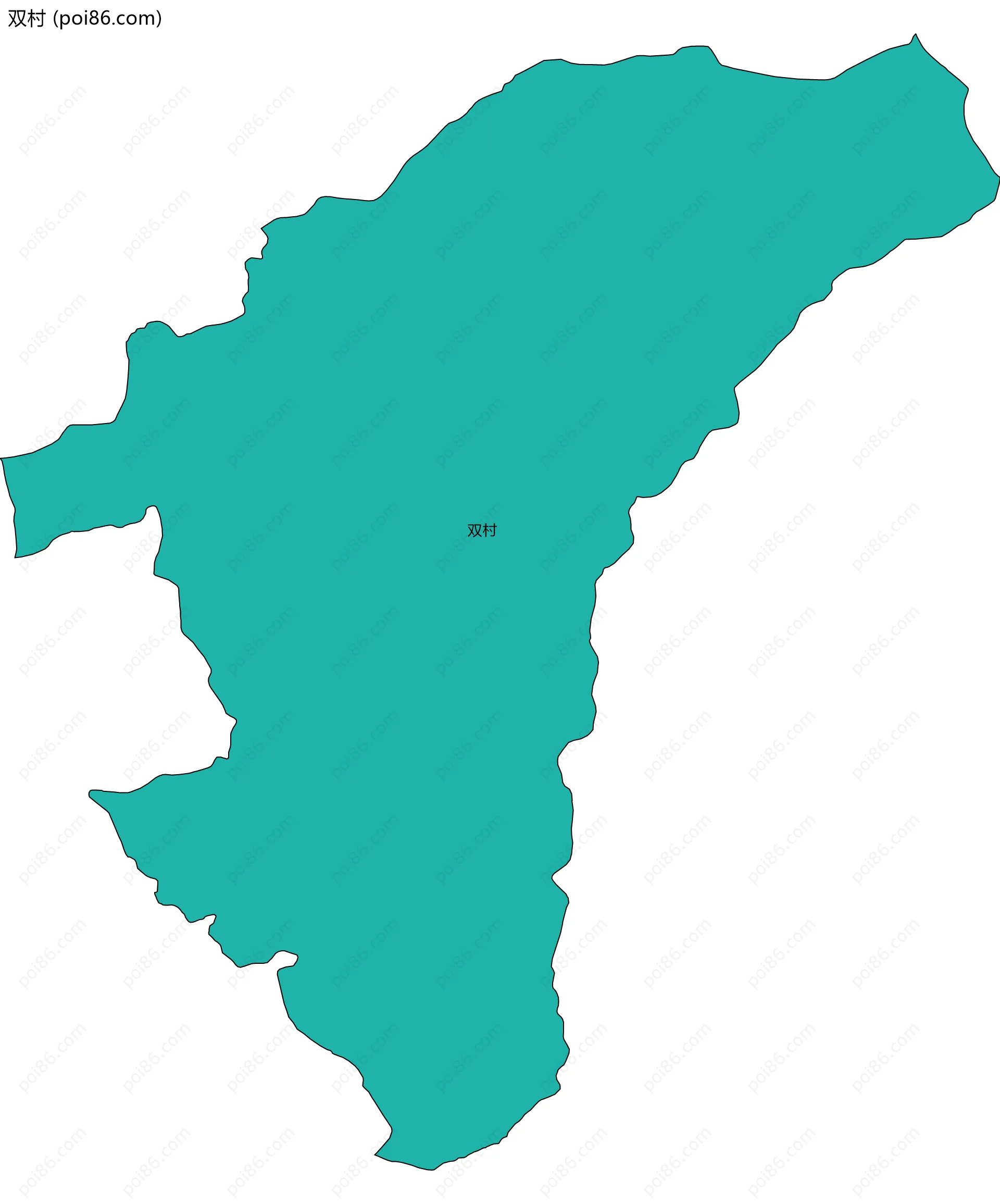 双村边界地图