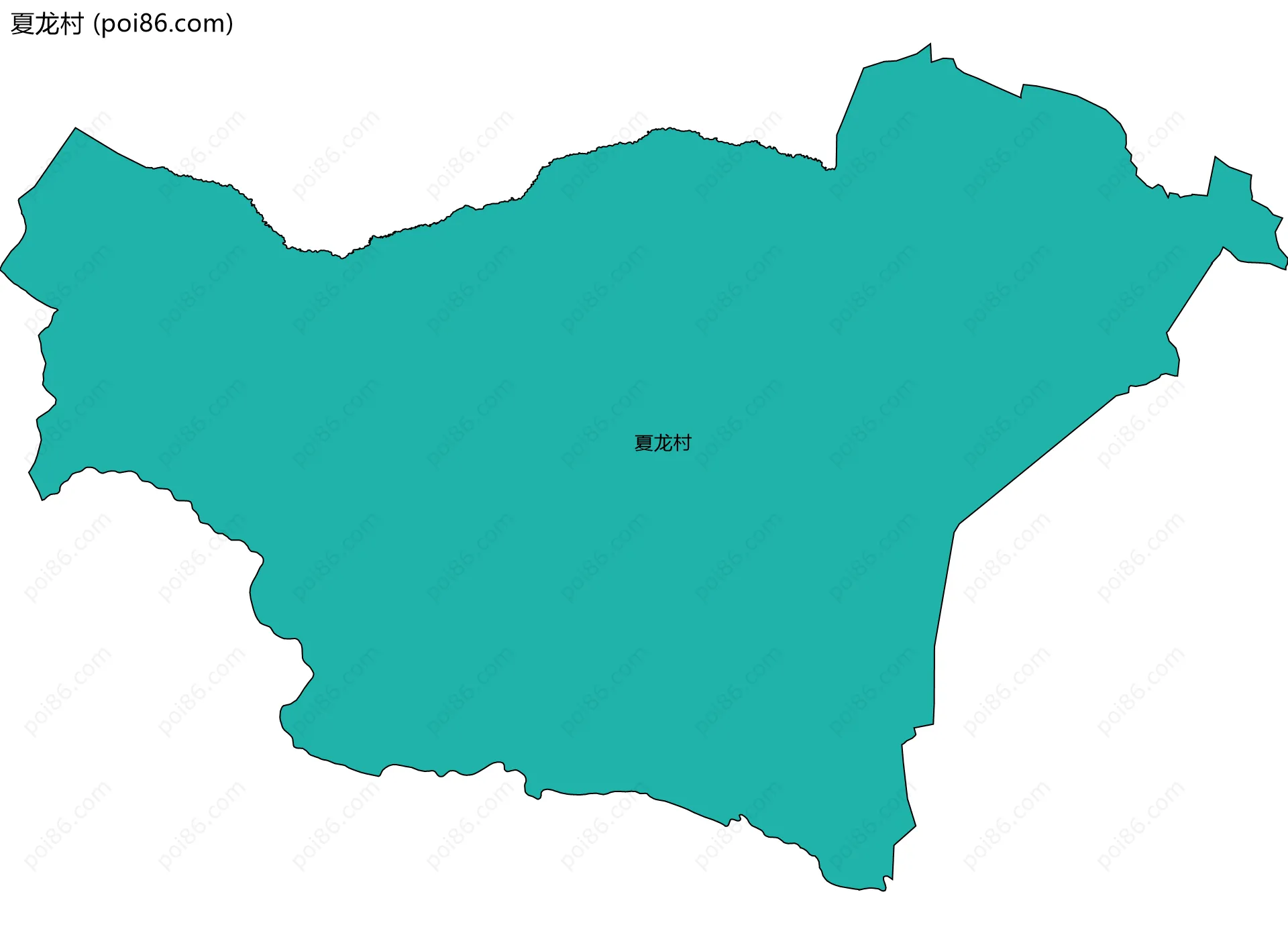 夏龙村边界地图