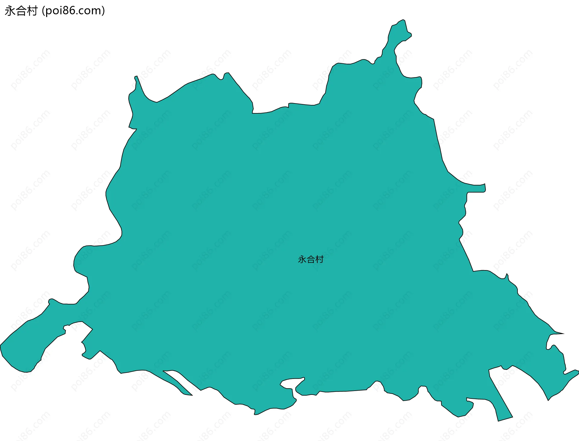 永合村边界地图