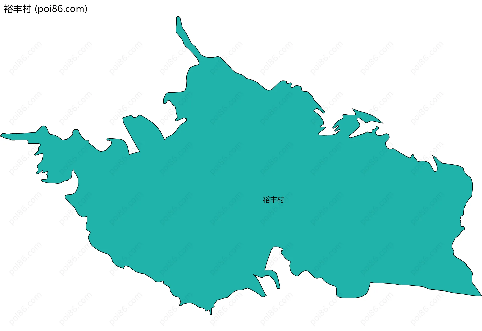 裕丰村边界地图