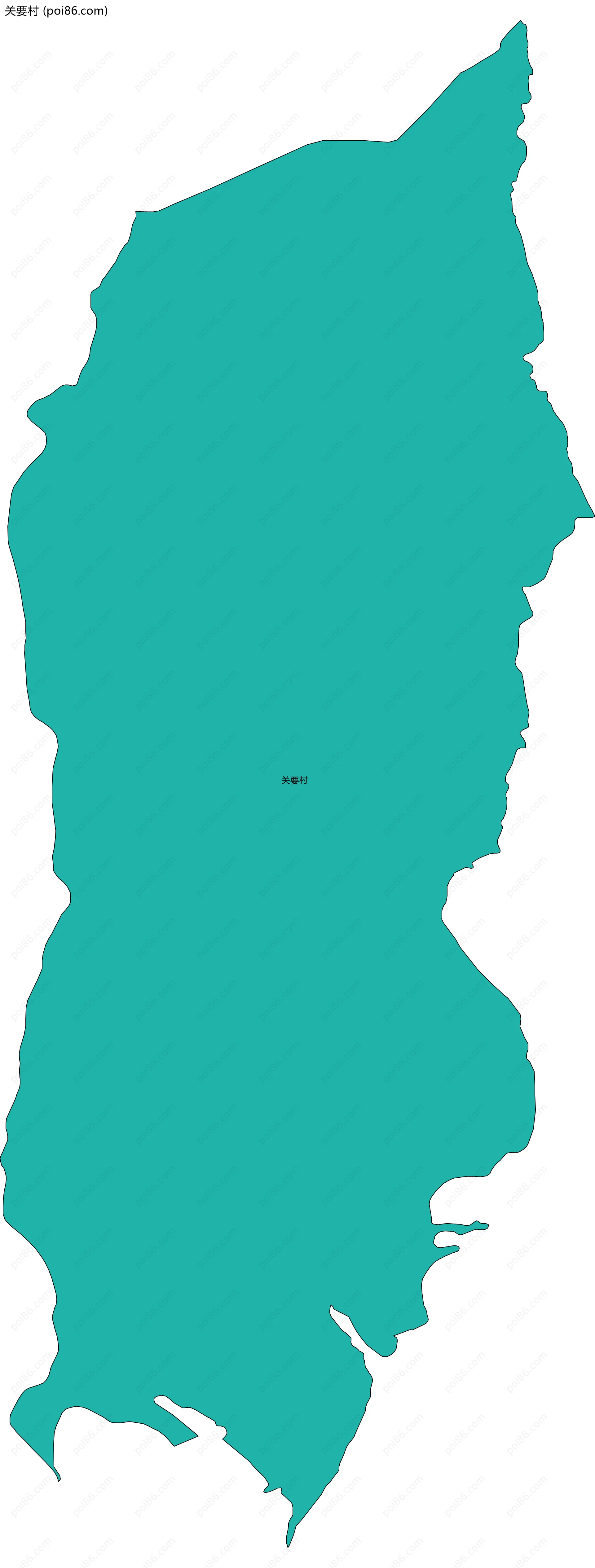 关要村边界地图