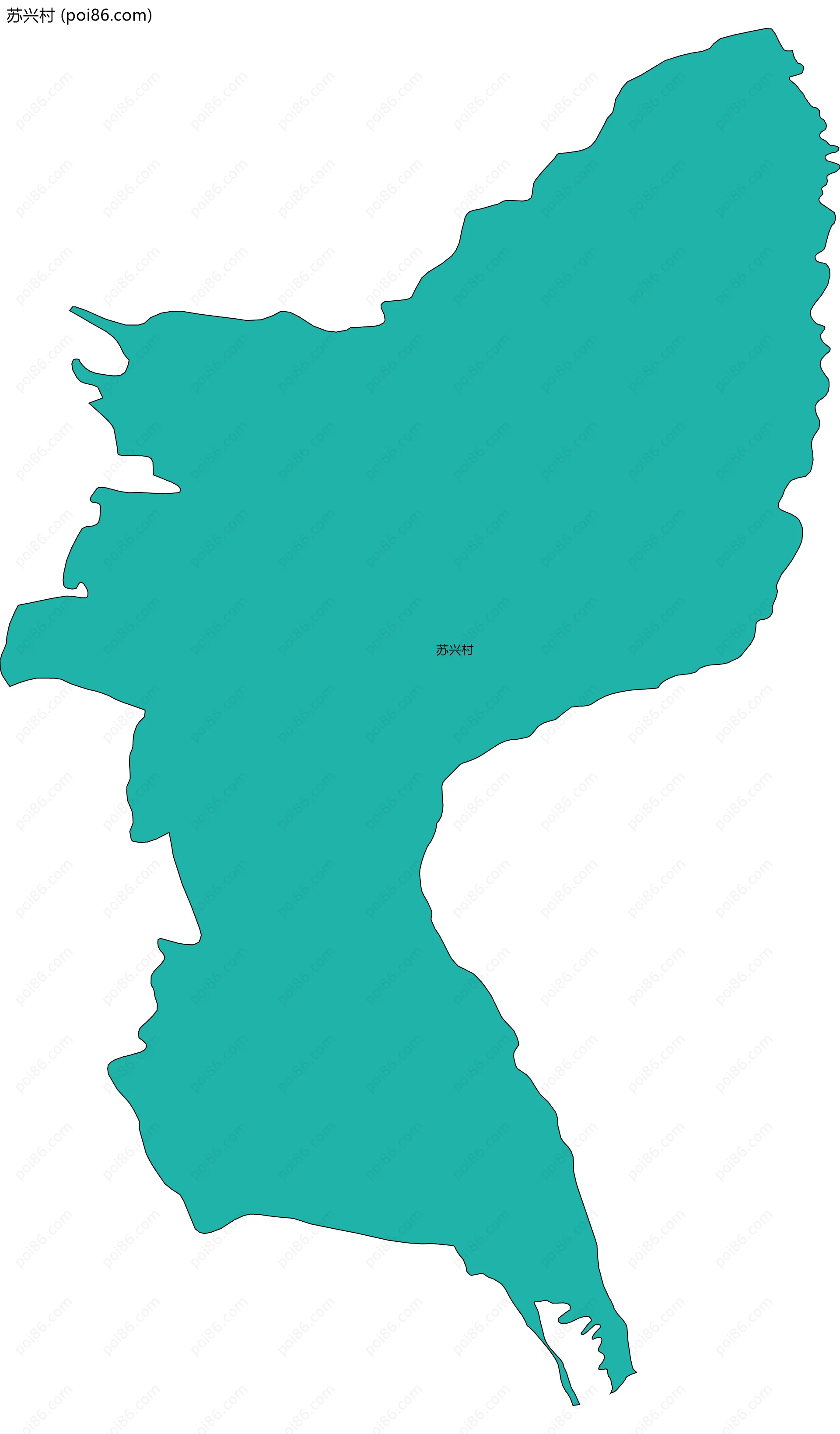 苏兴村边界地图