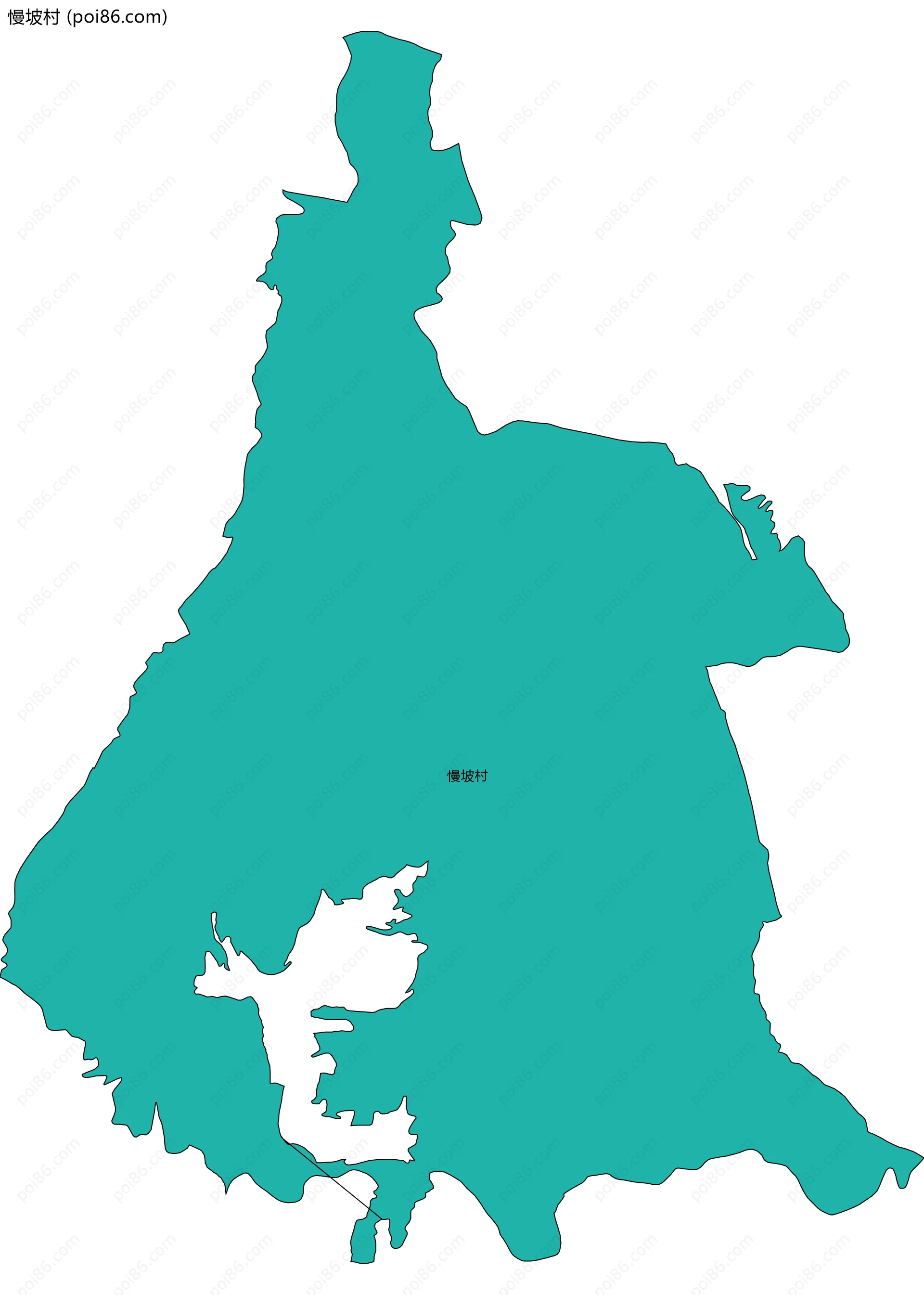 慢坡村边界地图