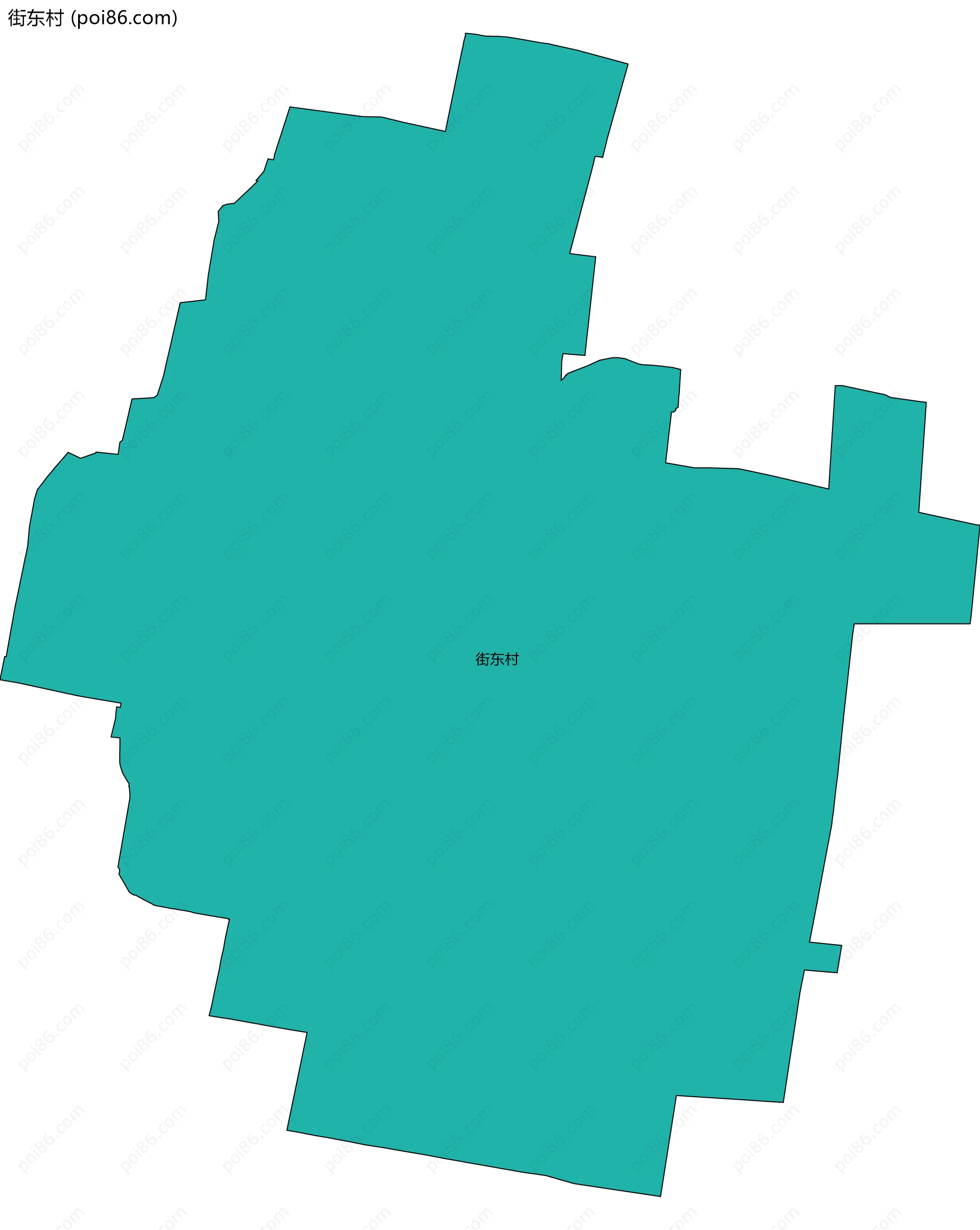 街东村边界地图