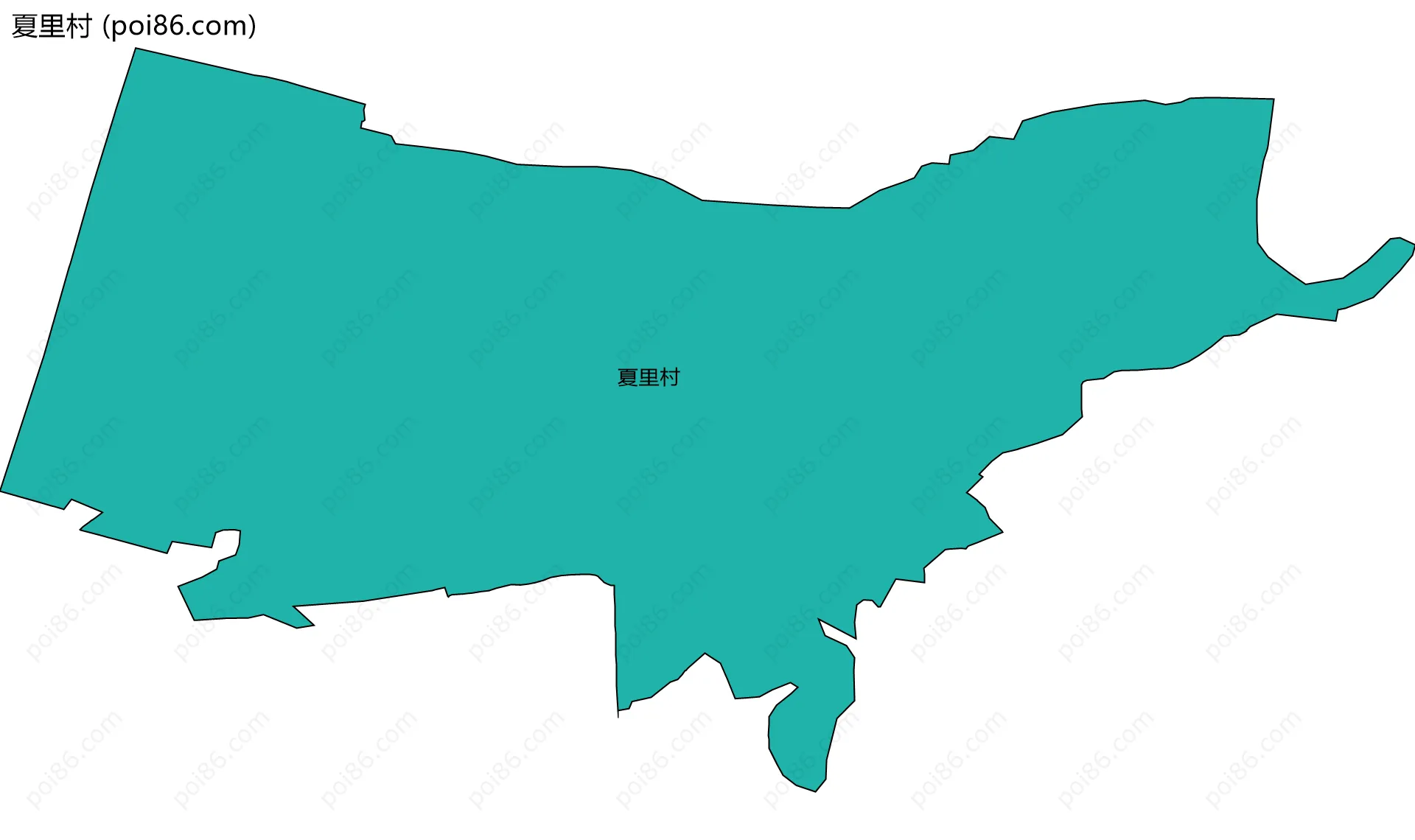 夏里村边界地图