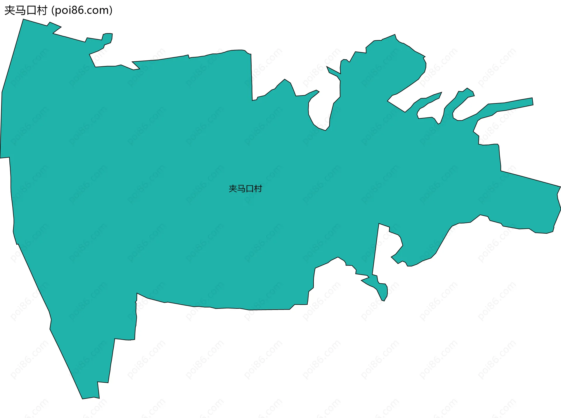夹马口村边界地图
