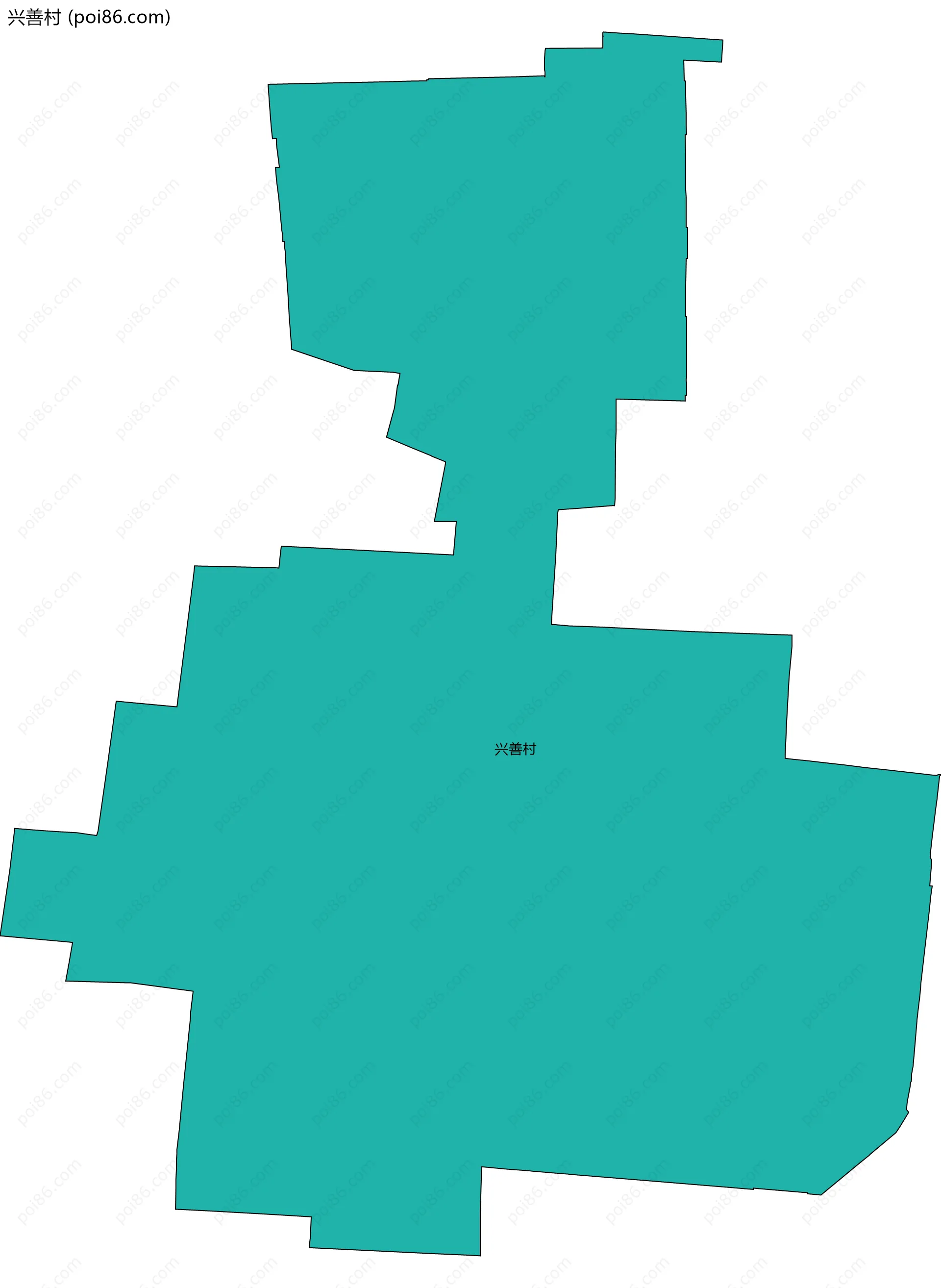 兴善村边界地图