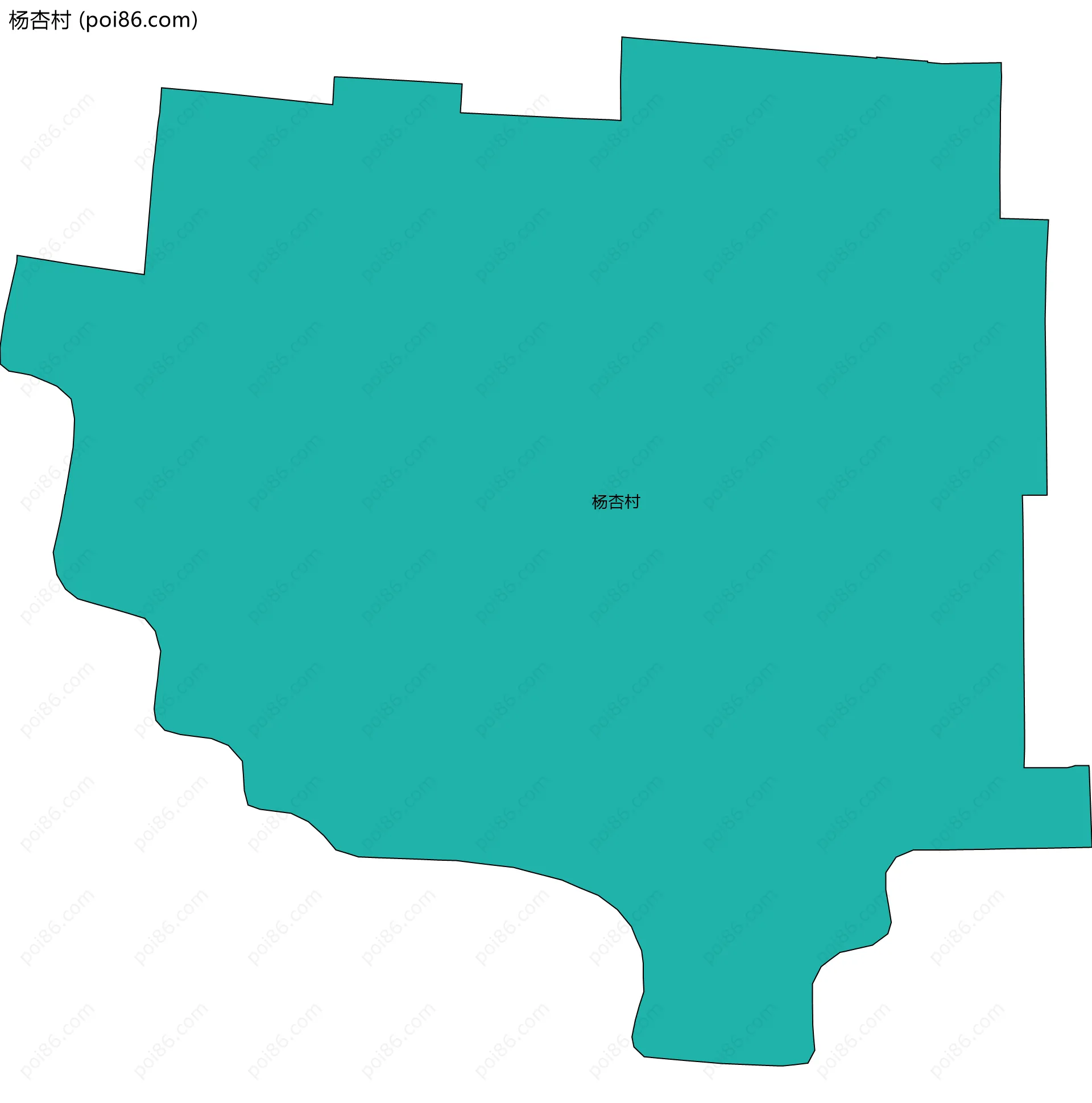 杨杏村边界地图