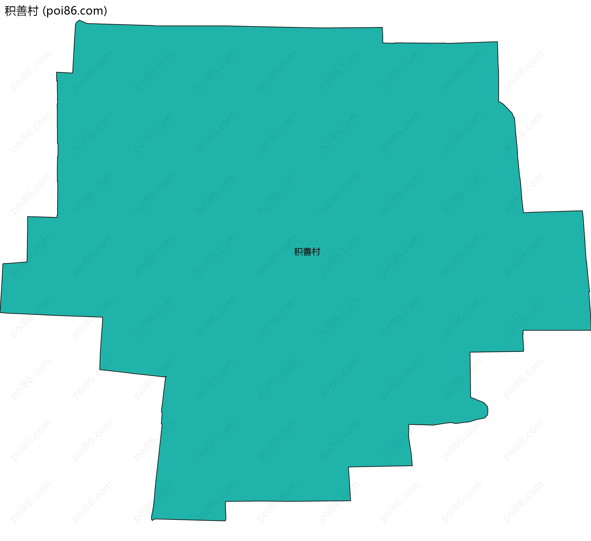 积善村边界地图