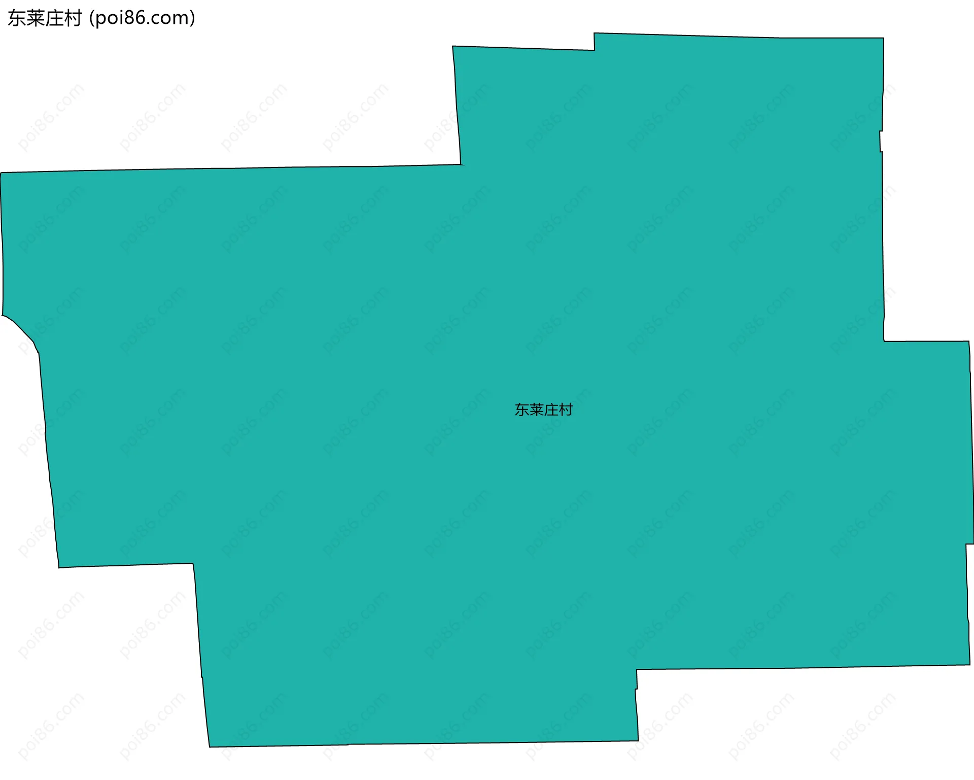 东莱庄村边界地图