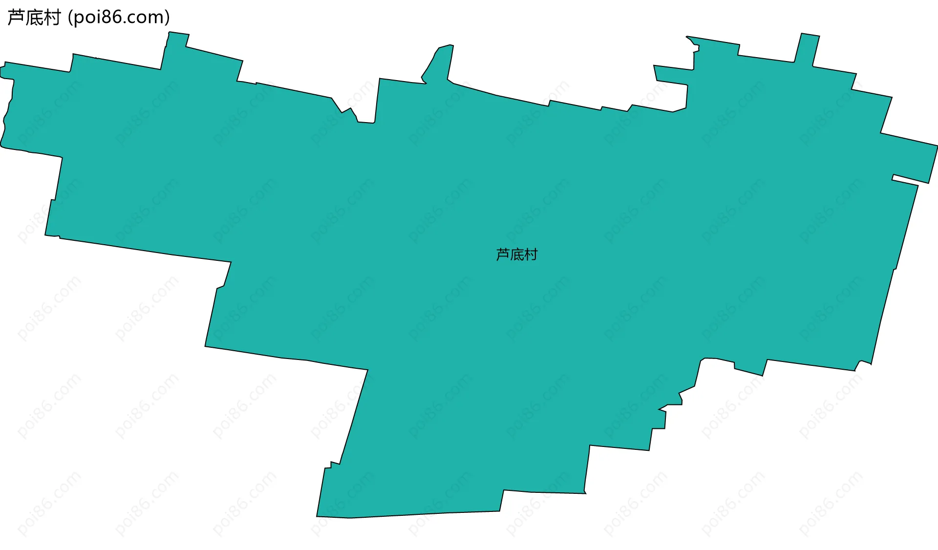 芦底村边界地图