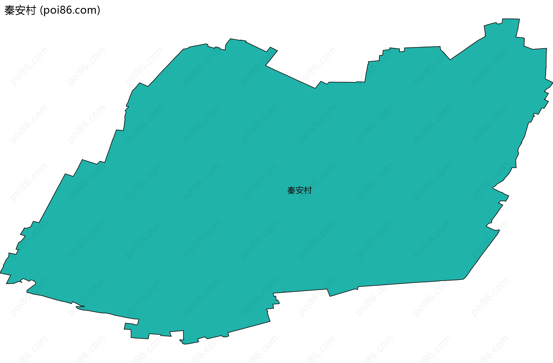 秦安村边界地图