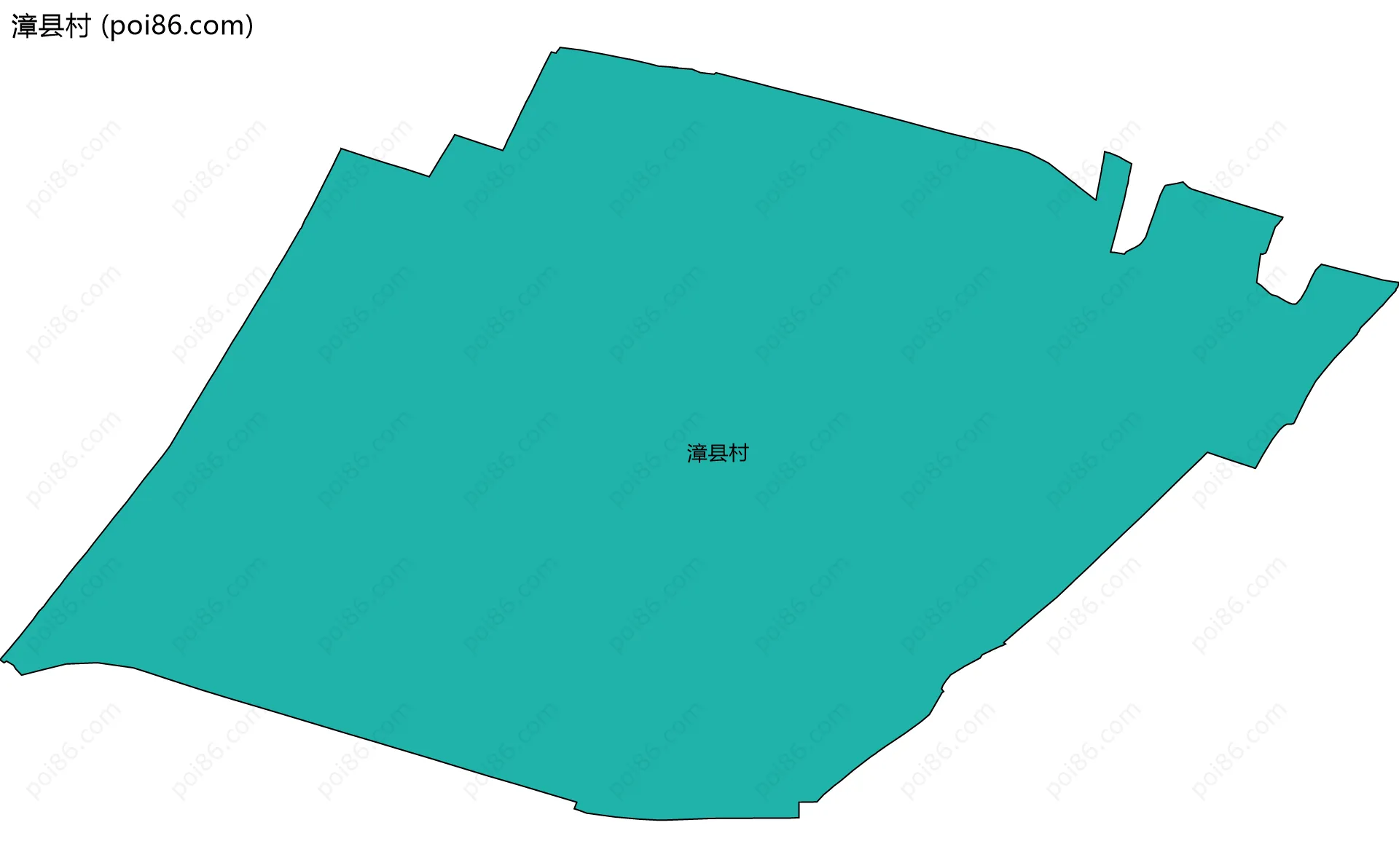 漳县村边界地图