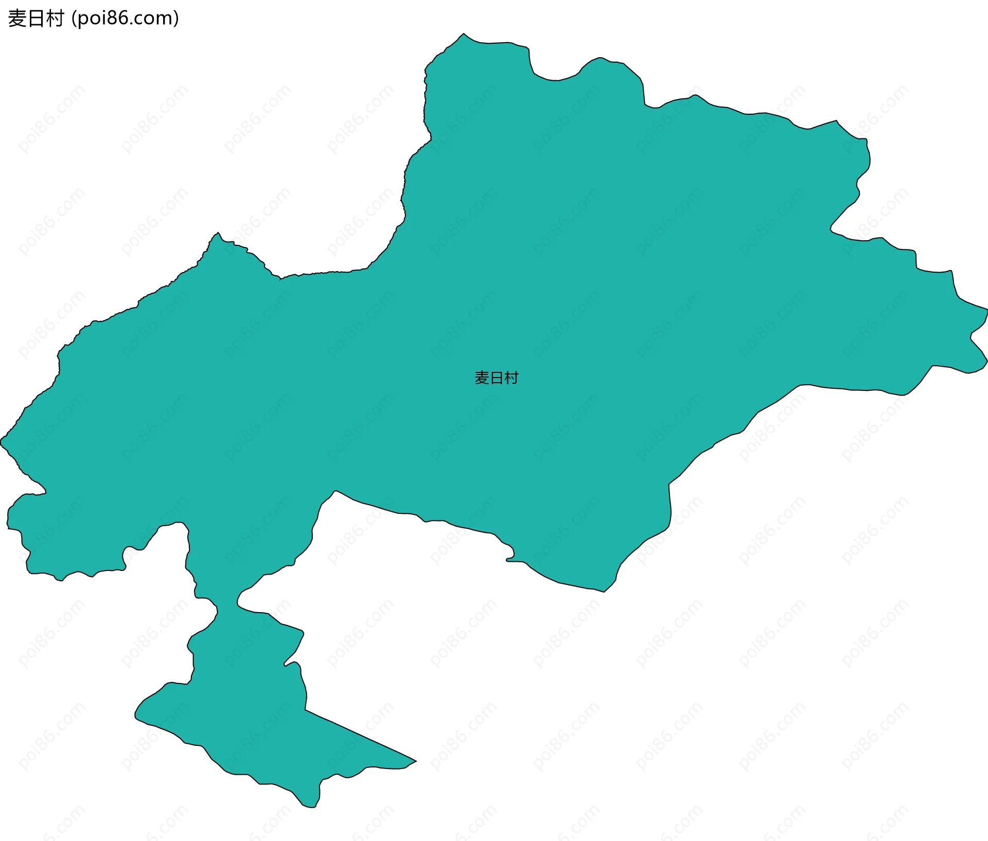 麦日村边界地图