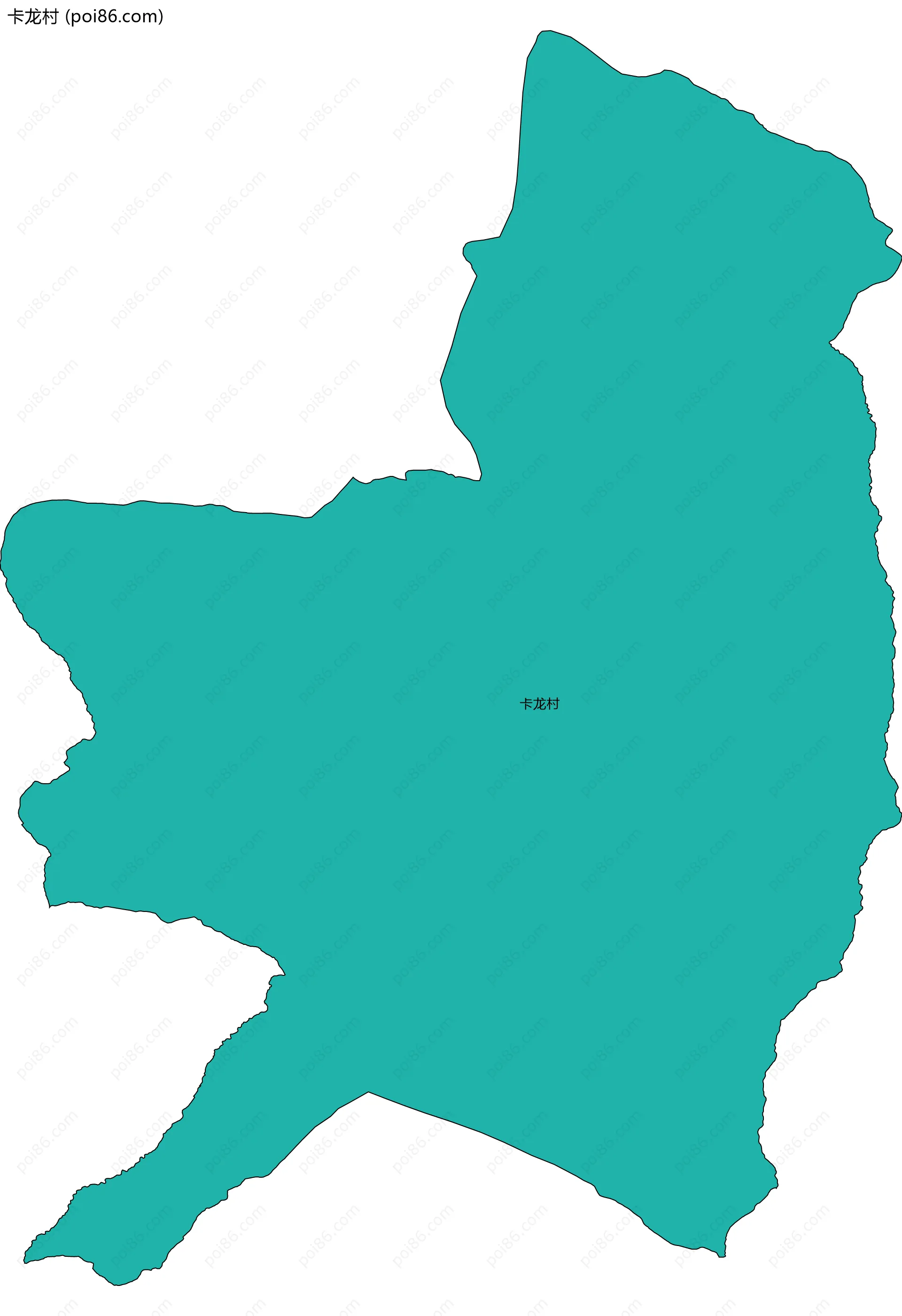 卡龙村边界地图