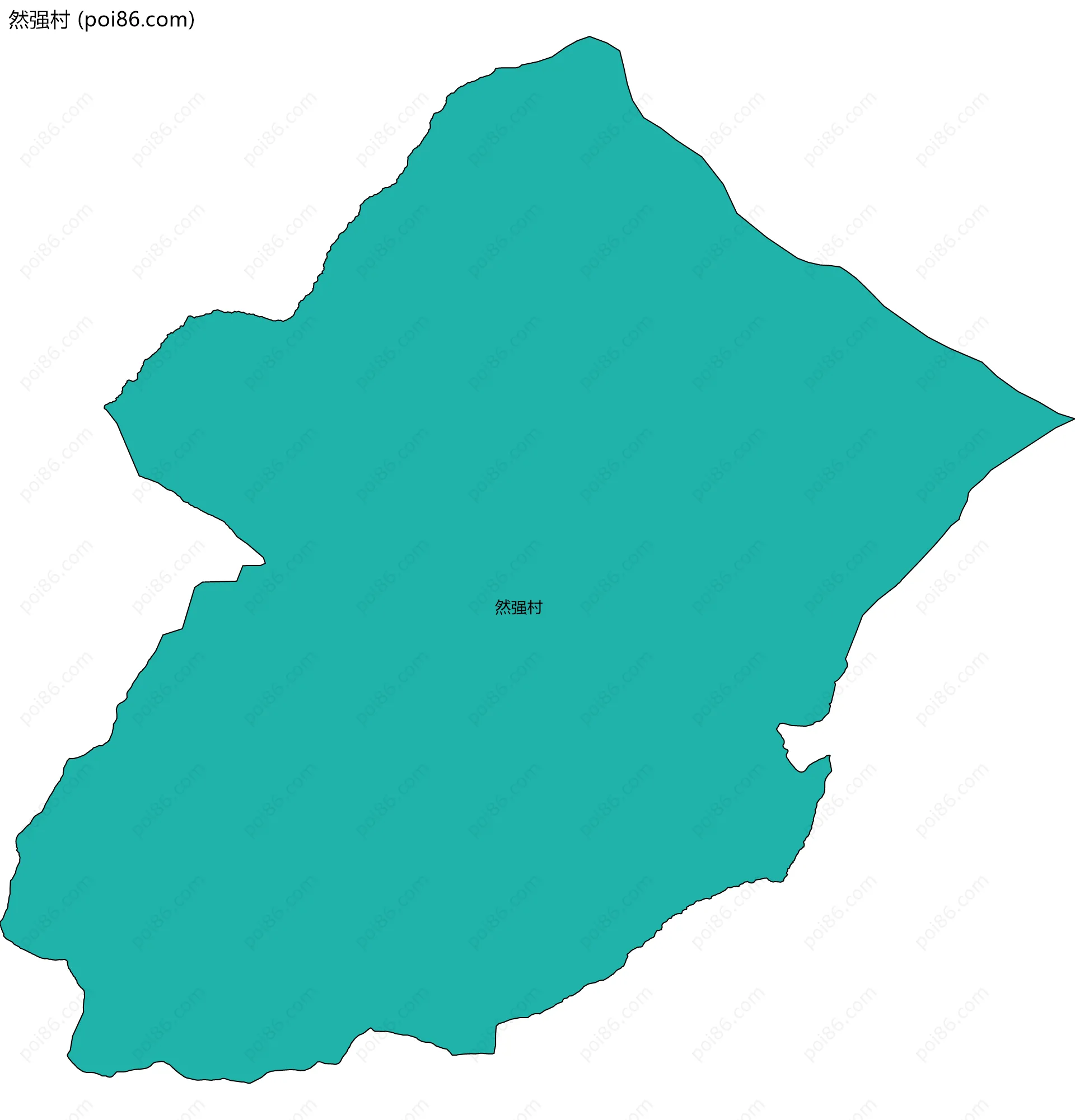 然强村边界地图