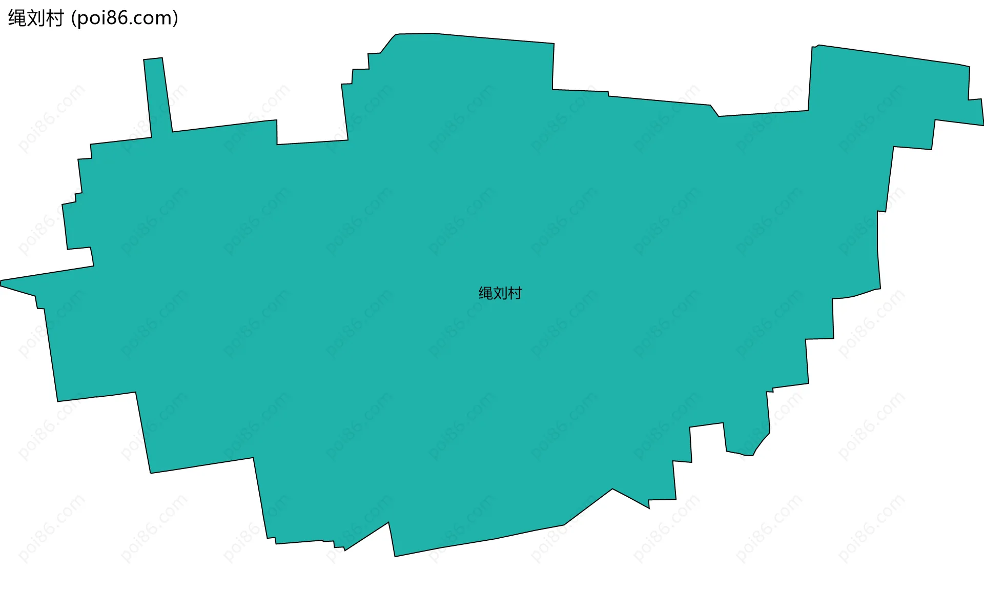 绳刘村边界地图