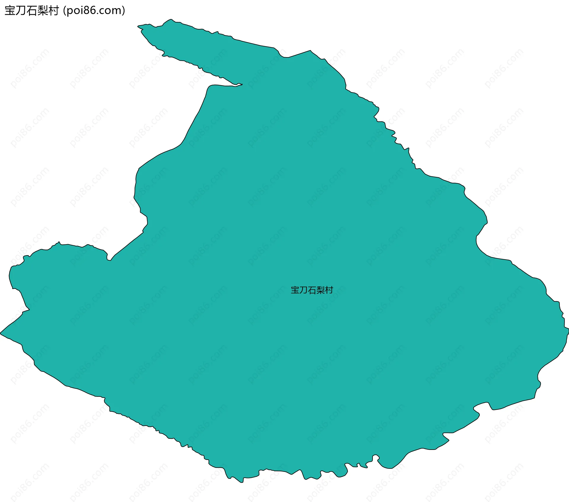 宝刀石梨村边界地图