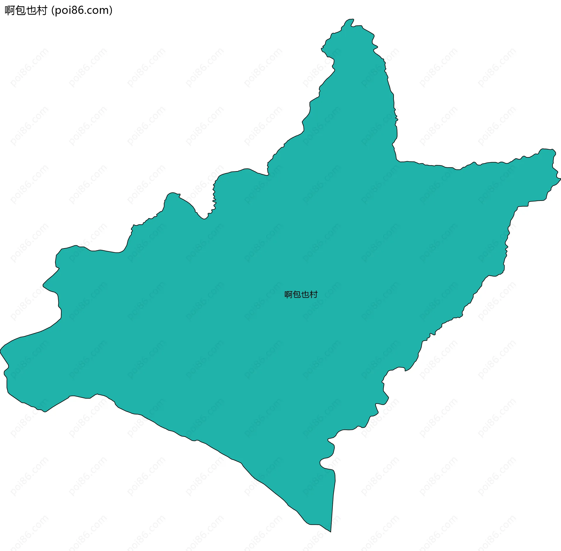 啊包也村边界地图