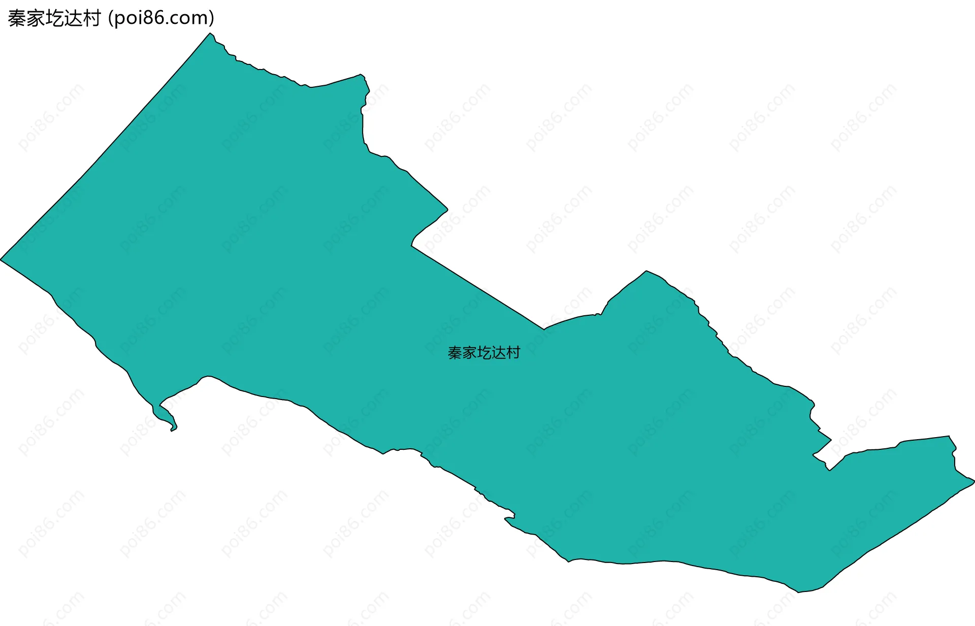 秦家圪达村边界地图