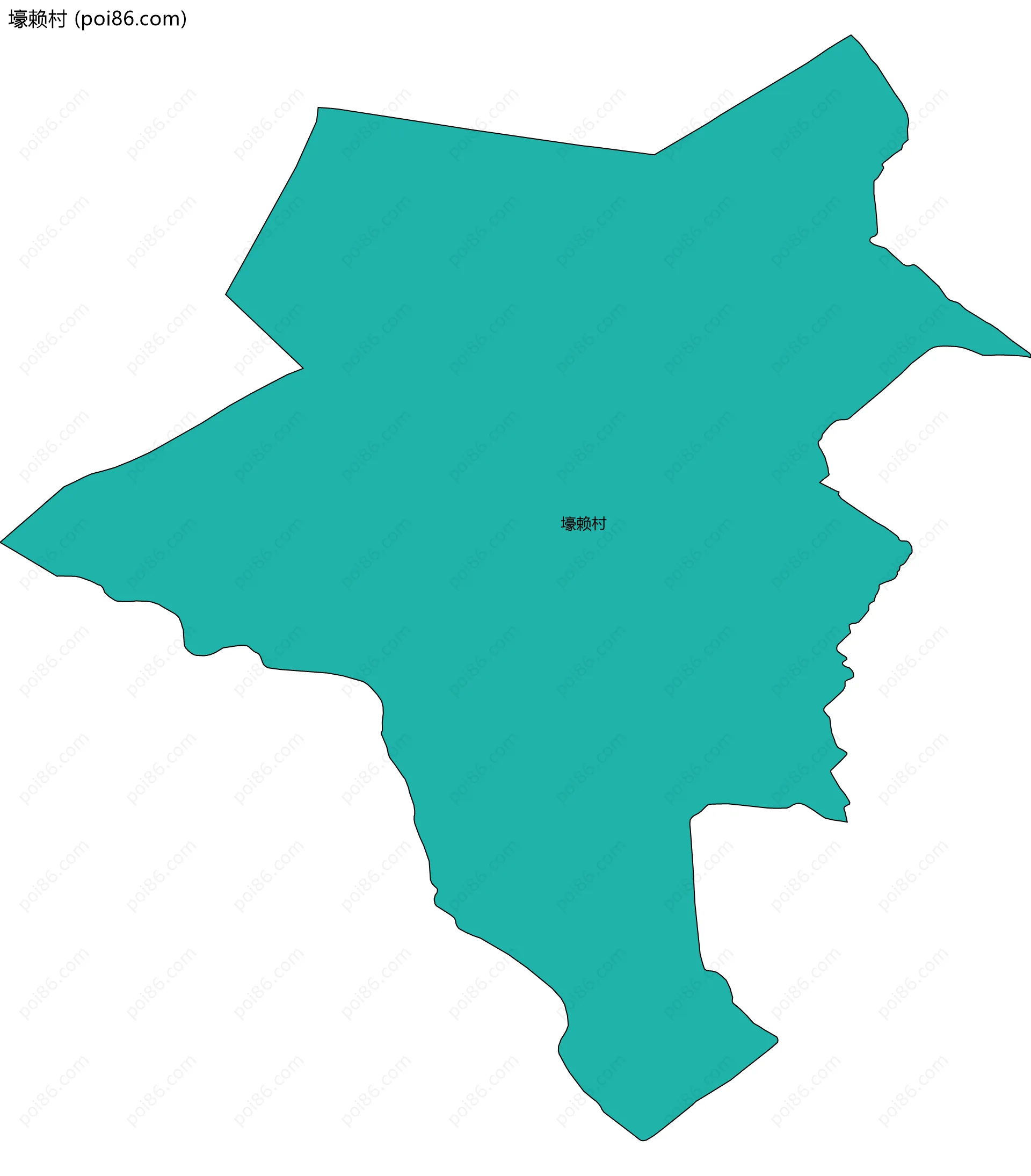 壕赖村边界地图