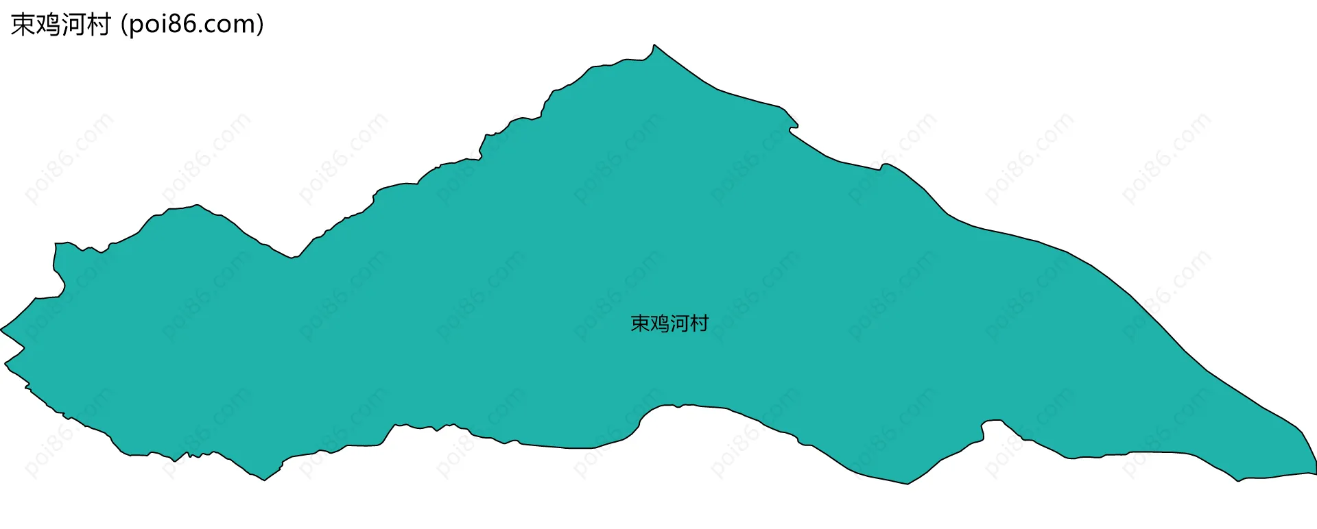 束鸡河村边界地图