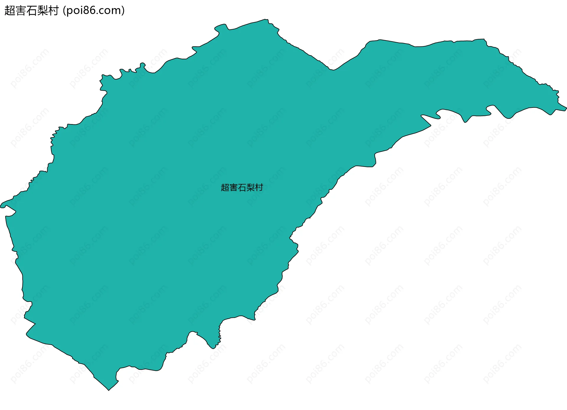 超害石梨村边界地图