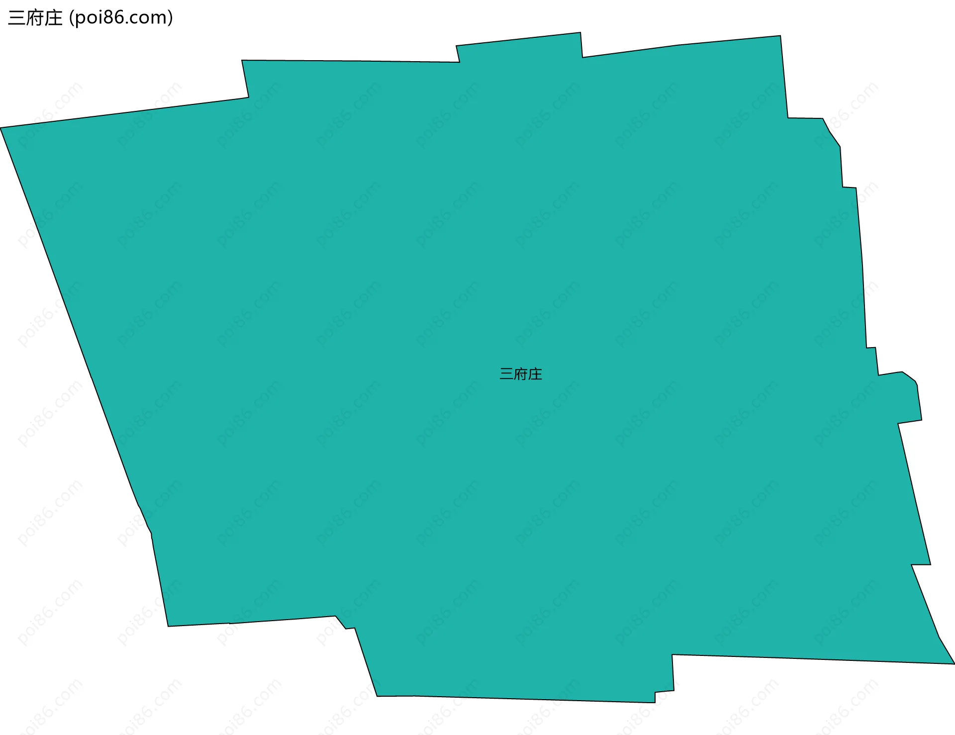 三府庄边界地图