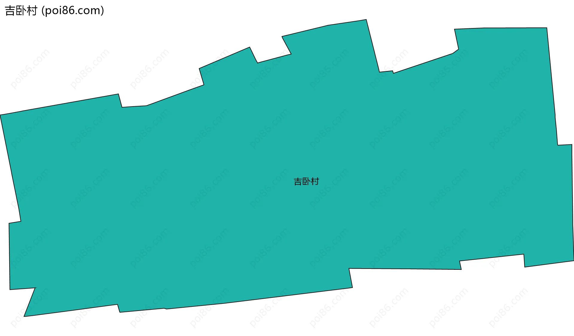 吉卧村边界地图