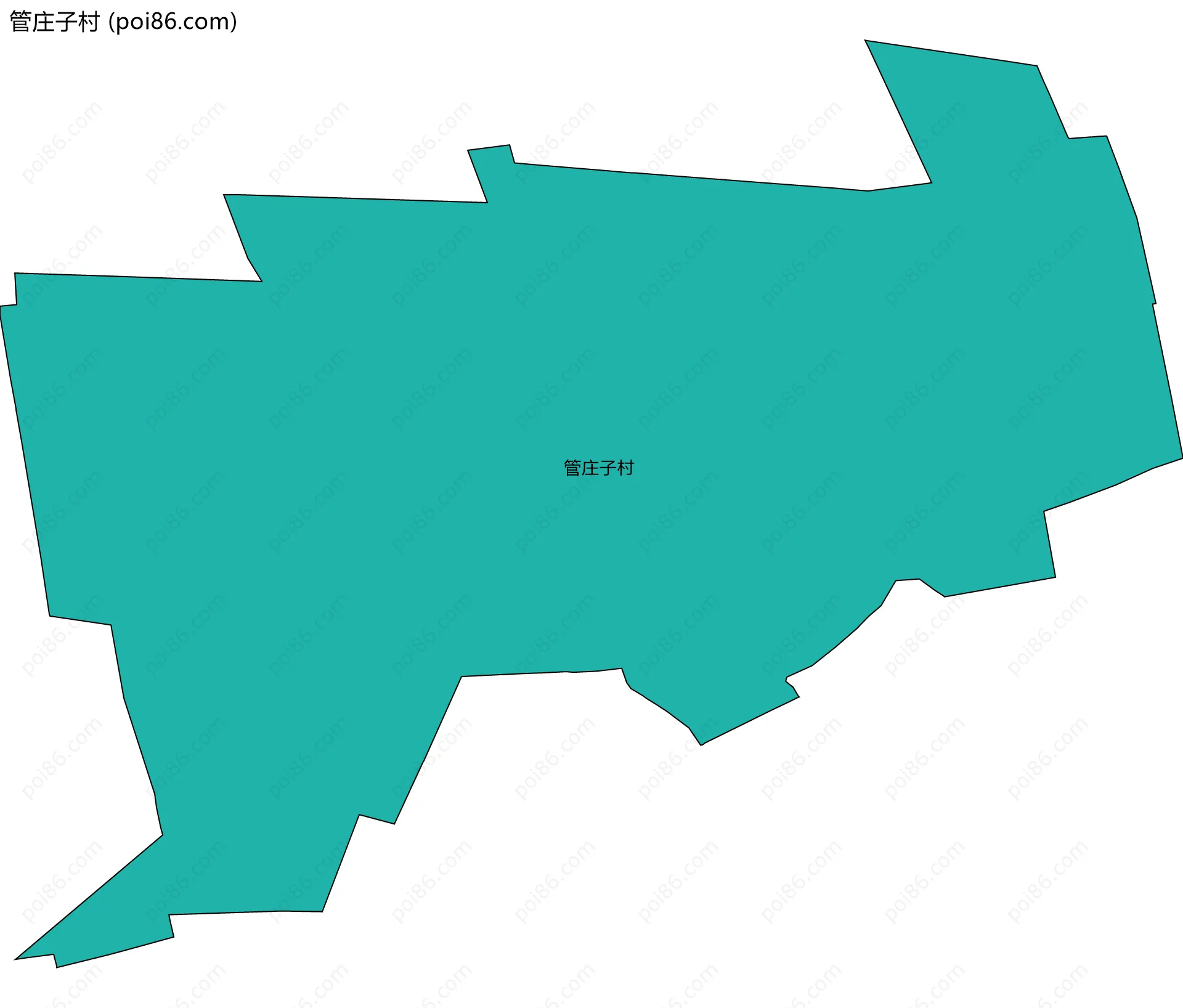 管庄子村边界地图
