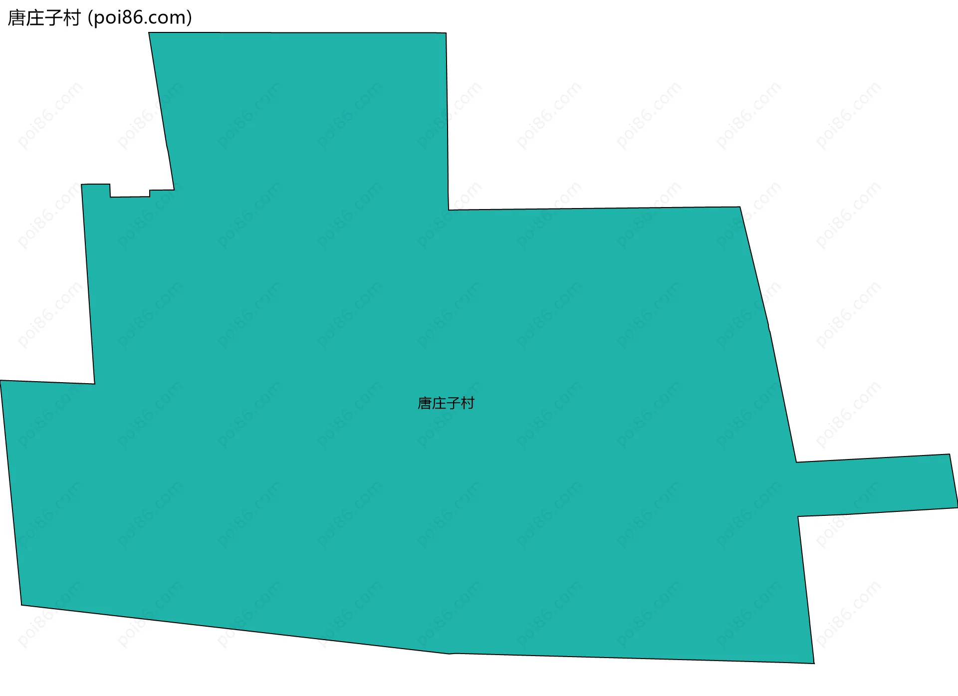 唐庄子村边界地图