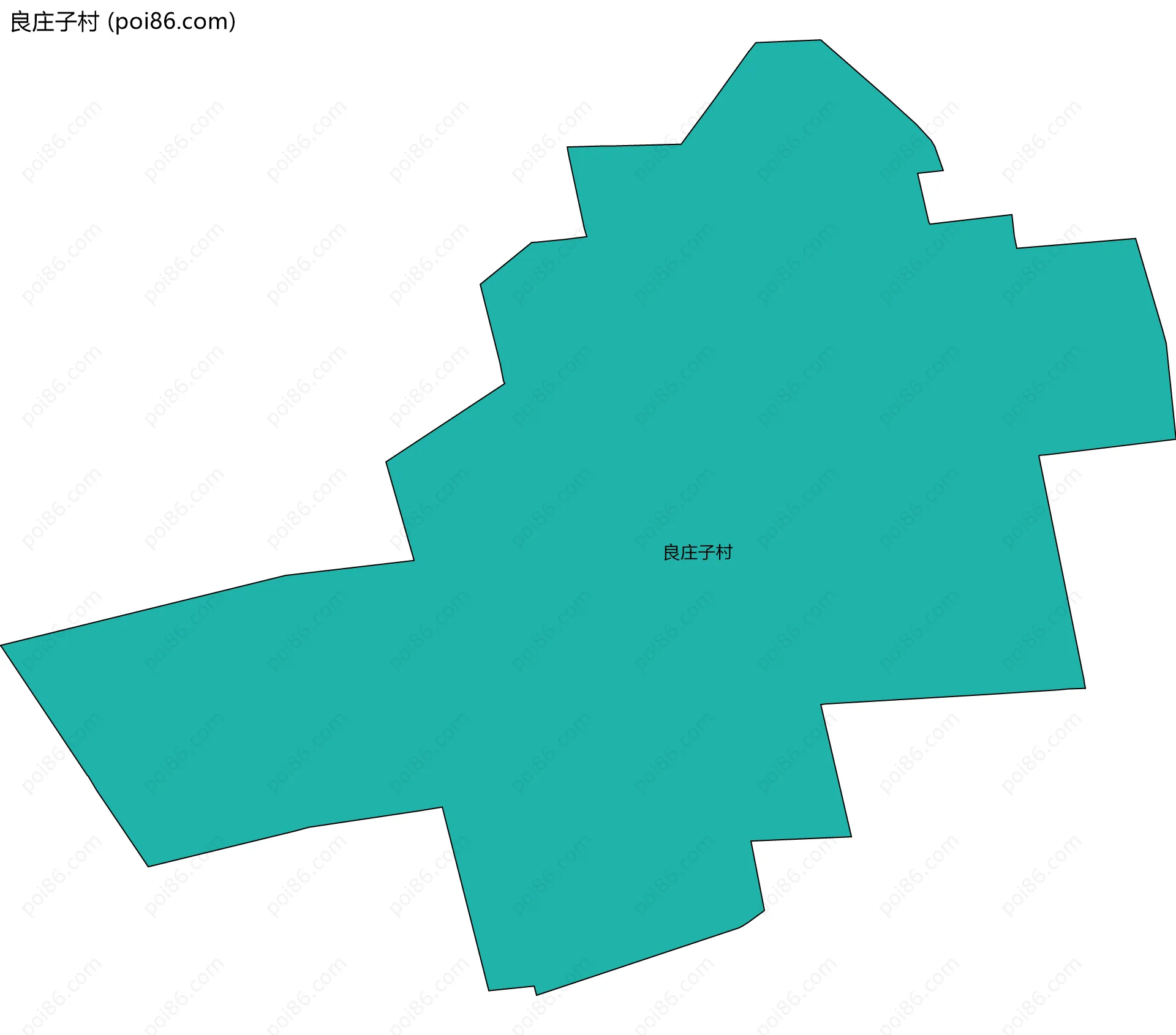 良庄子村边界地图