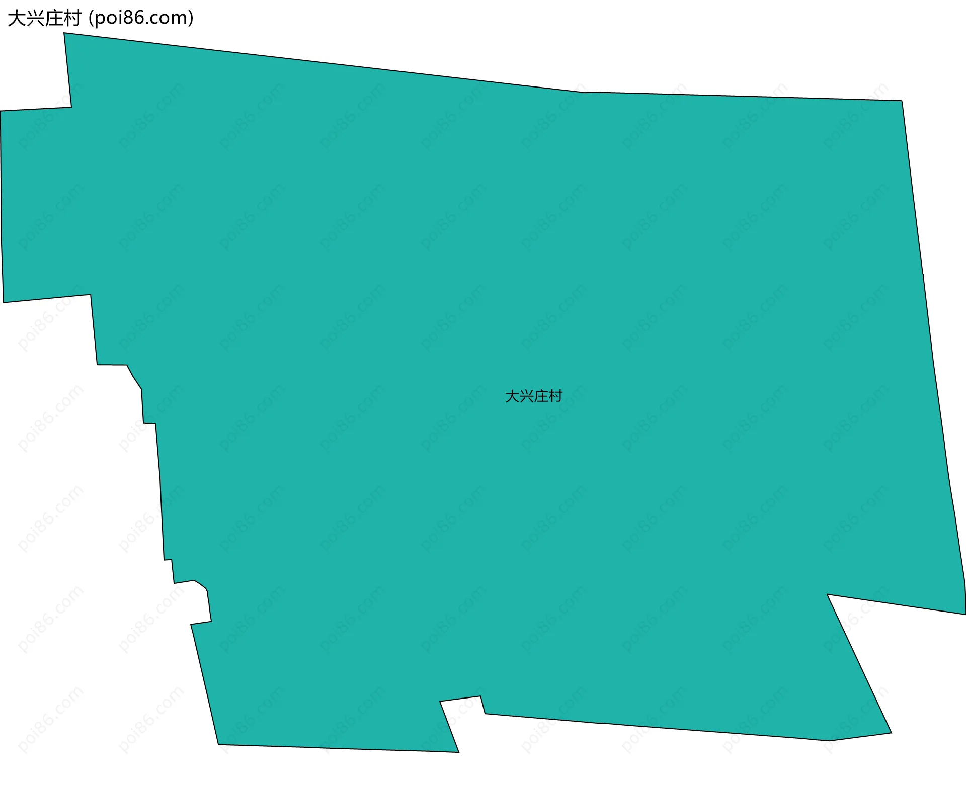大兴庄村边界地图
