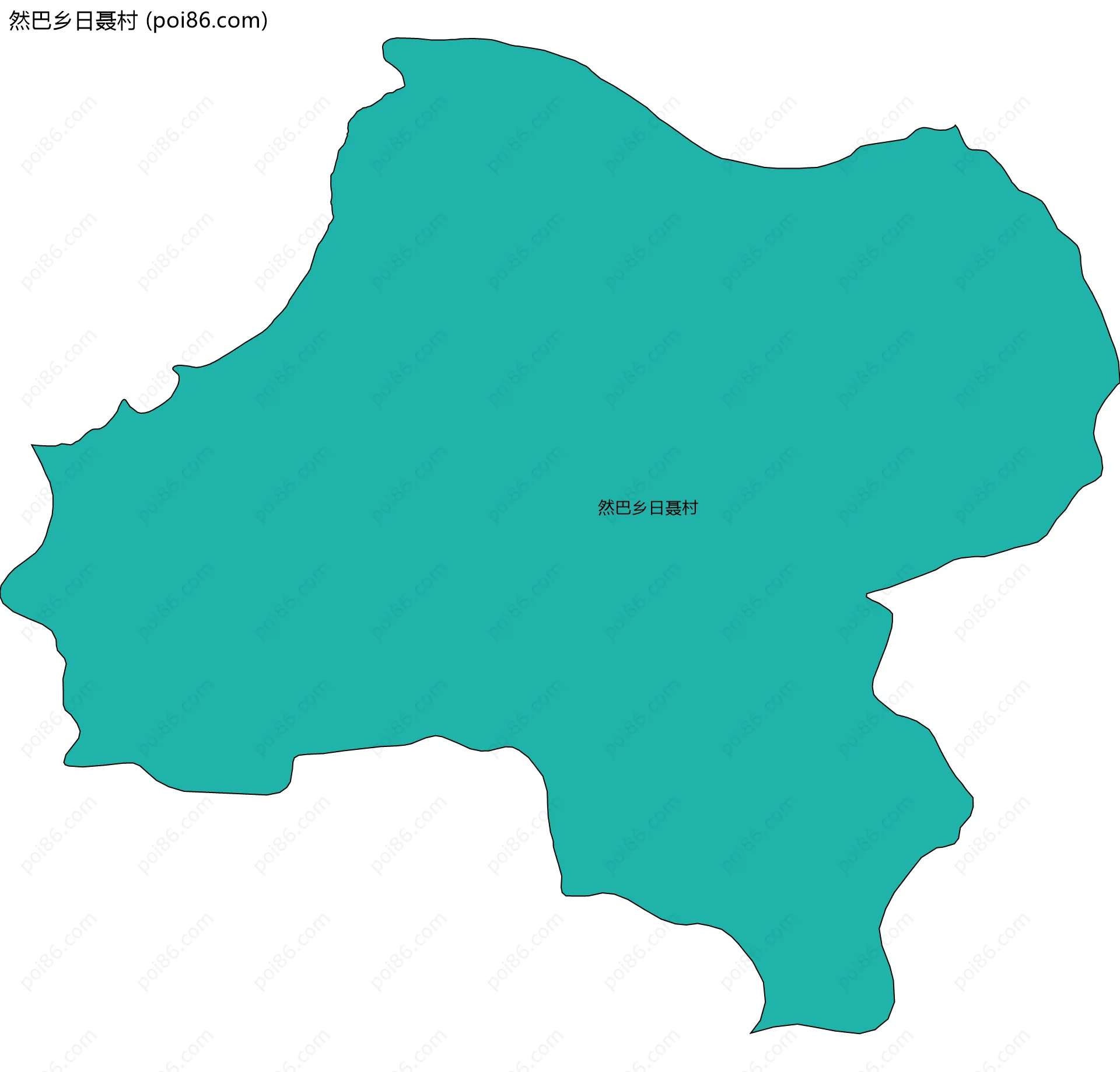 然巴乡日聂村边界地图
