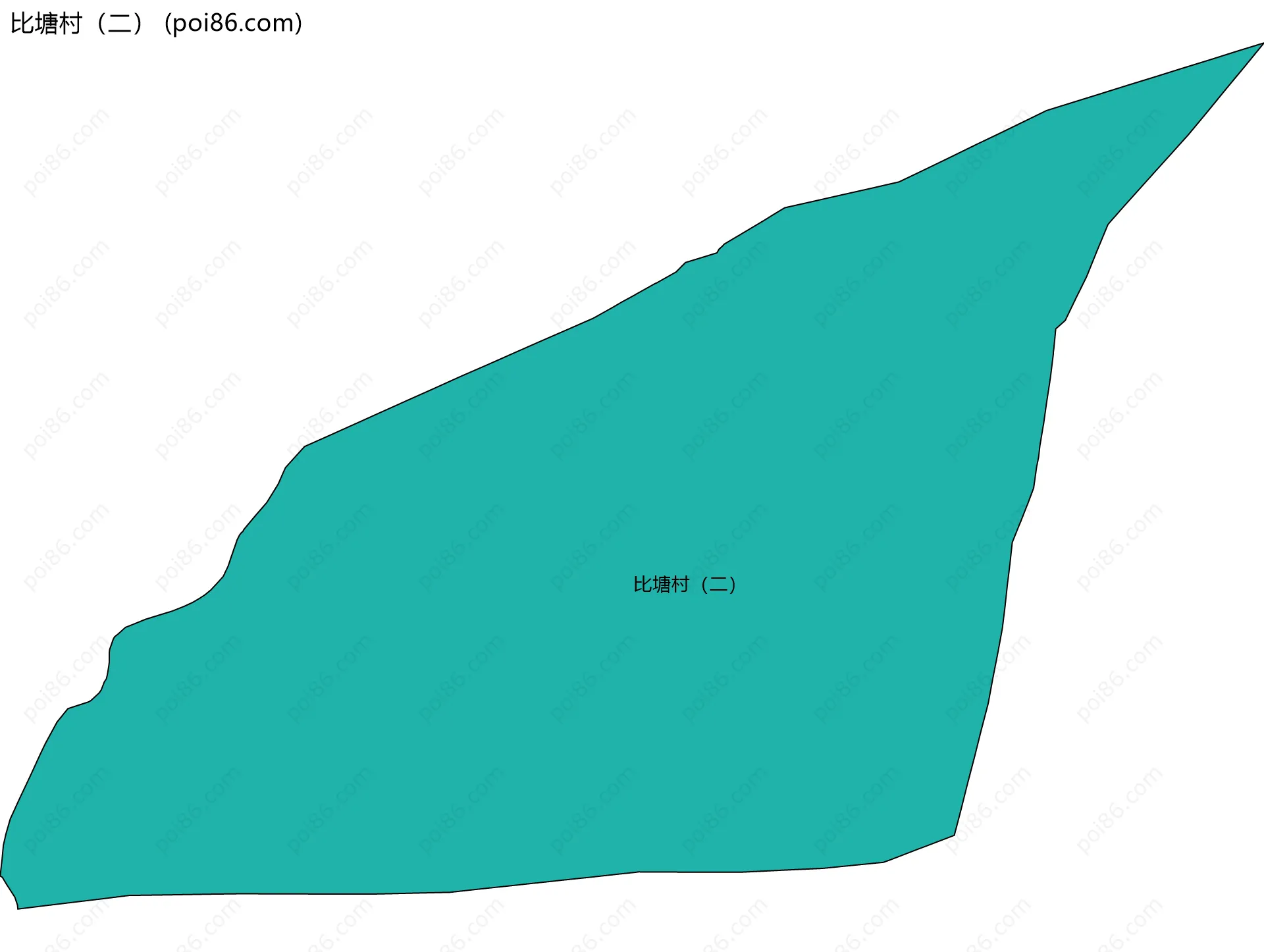 比塘村（二）边界地图