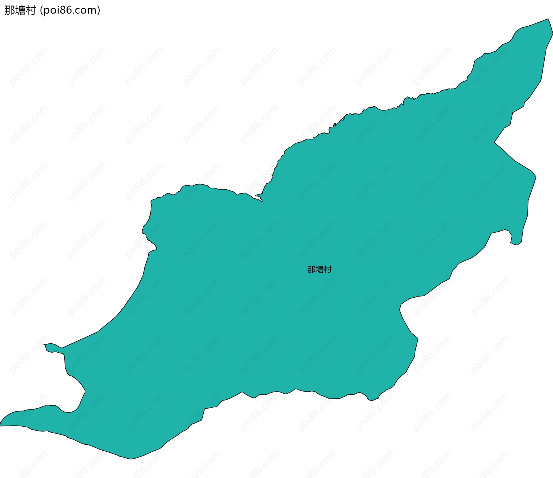 那塘村边界地图