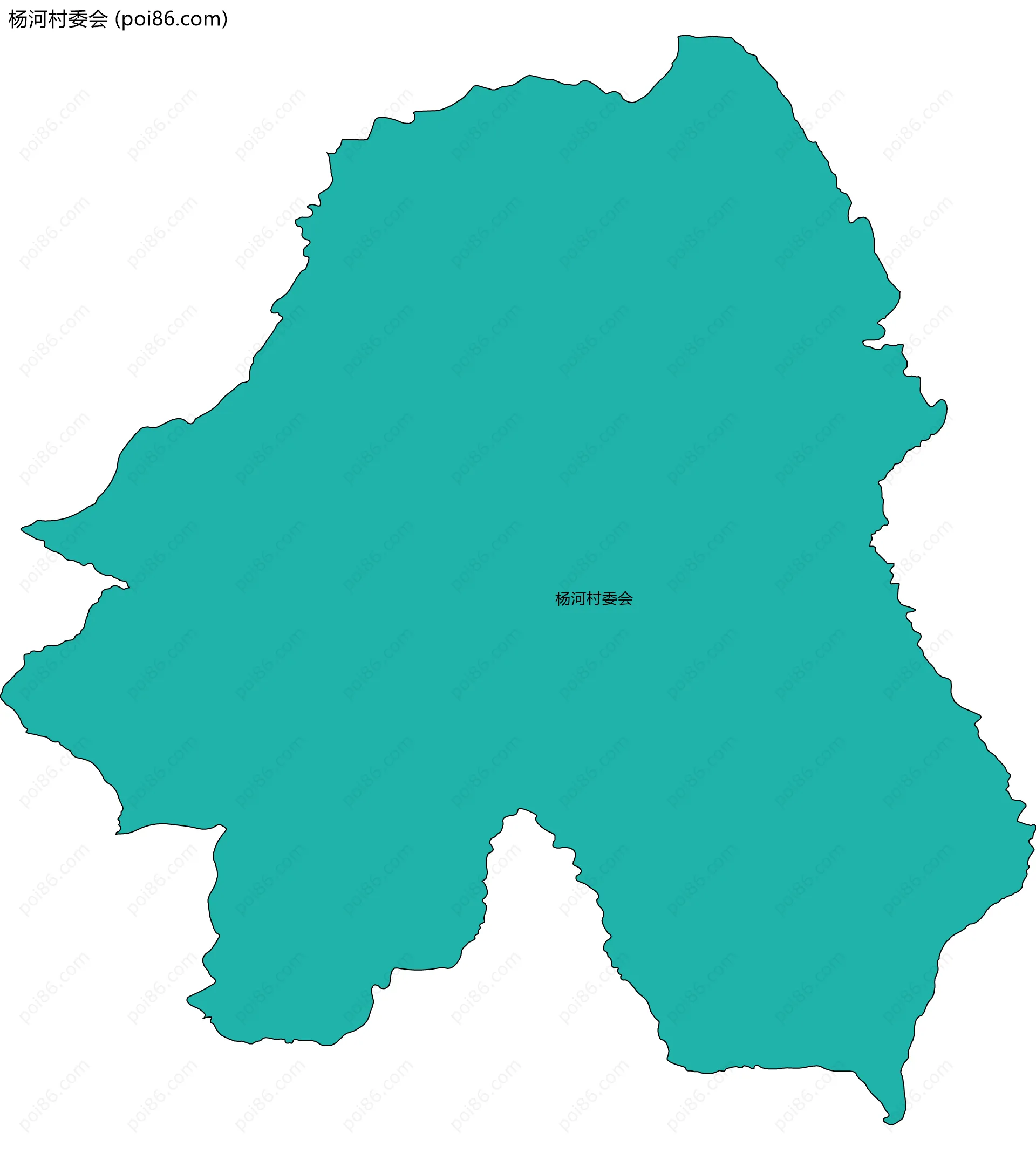 杨河村委会边界地图