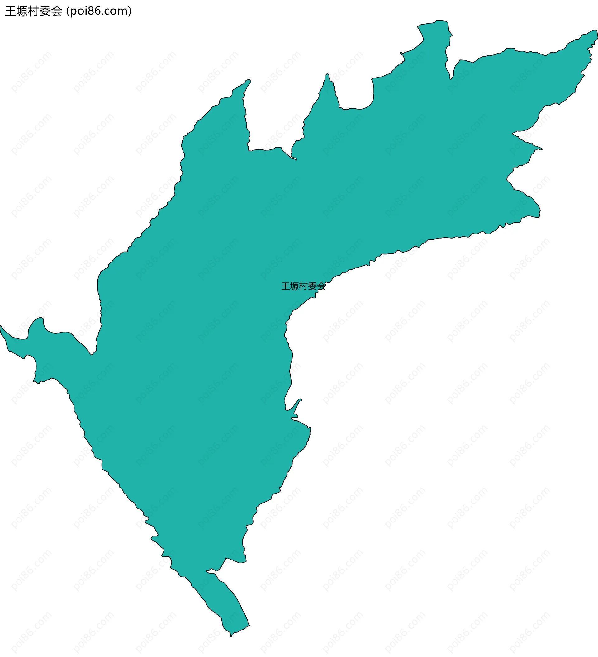 王塬村委会边界地图