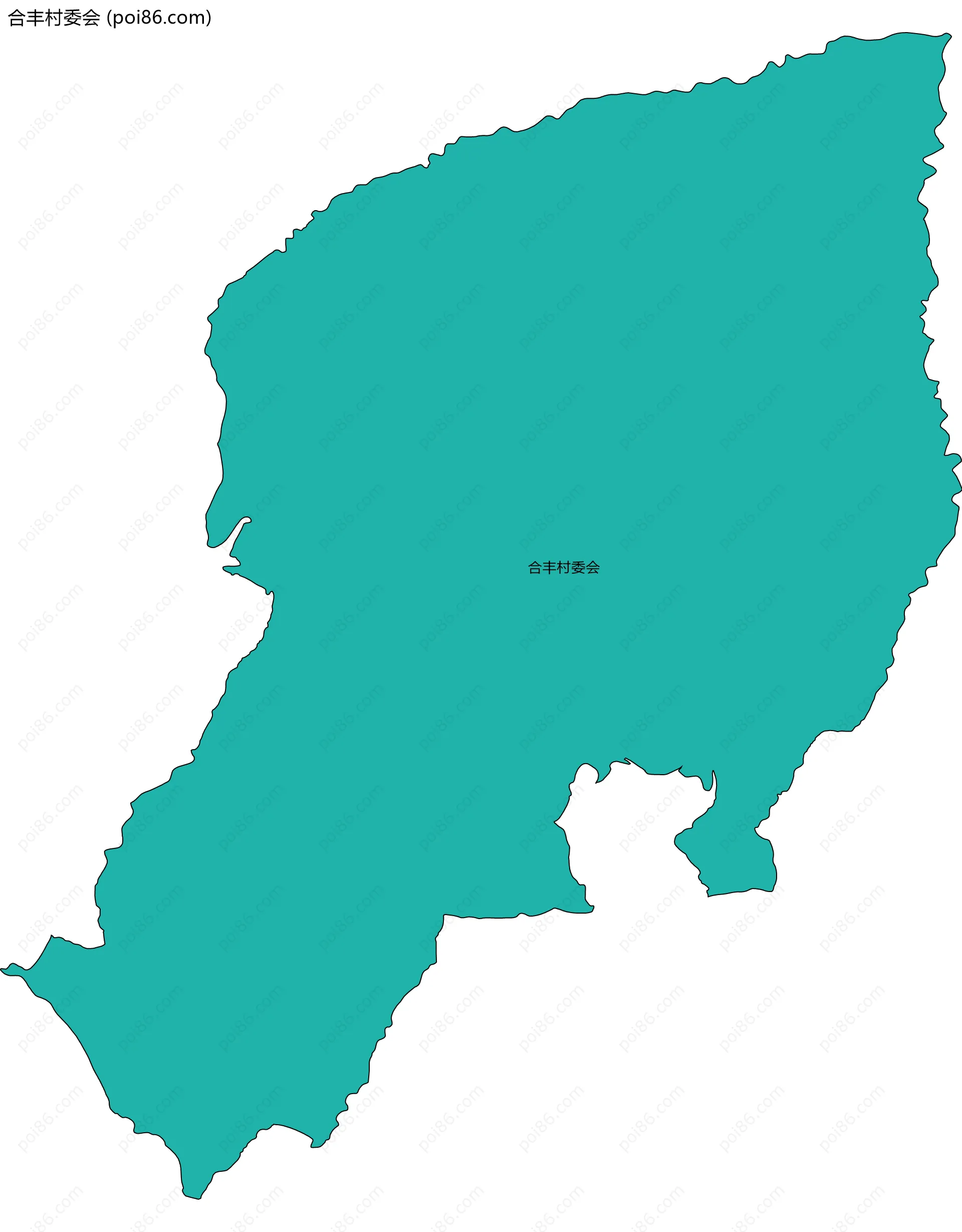 合丰村委会边界地图